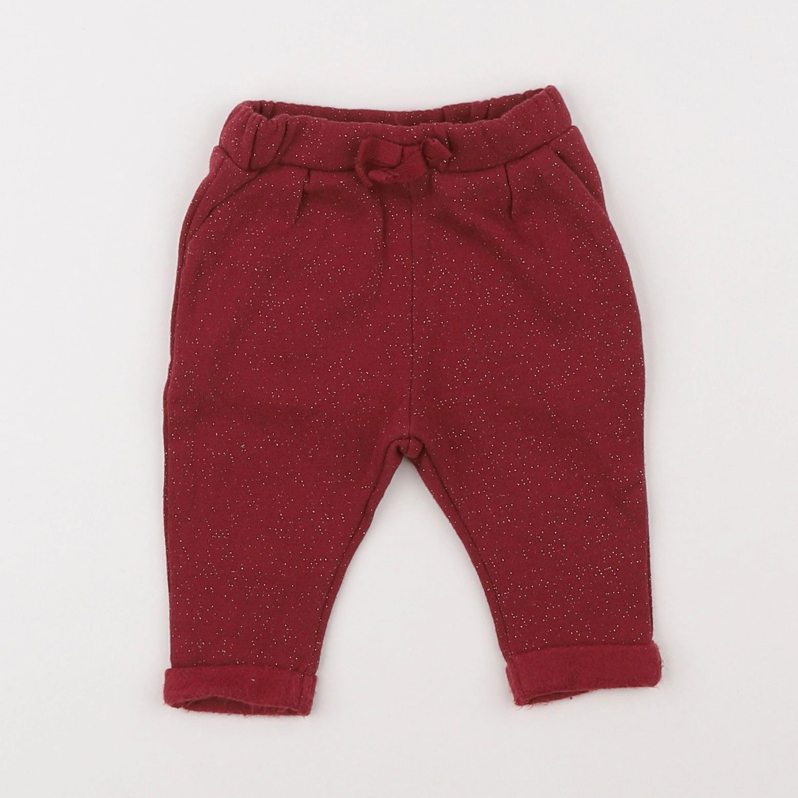 Vertbaudet - pantalon rouge - 3 mois