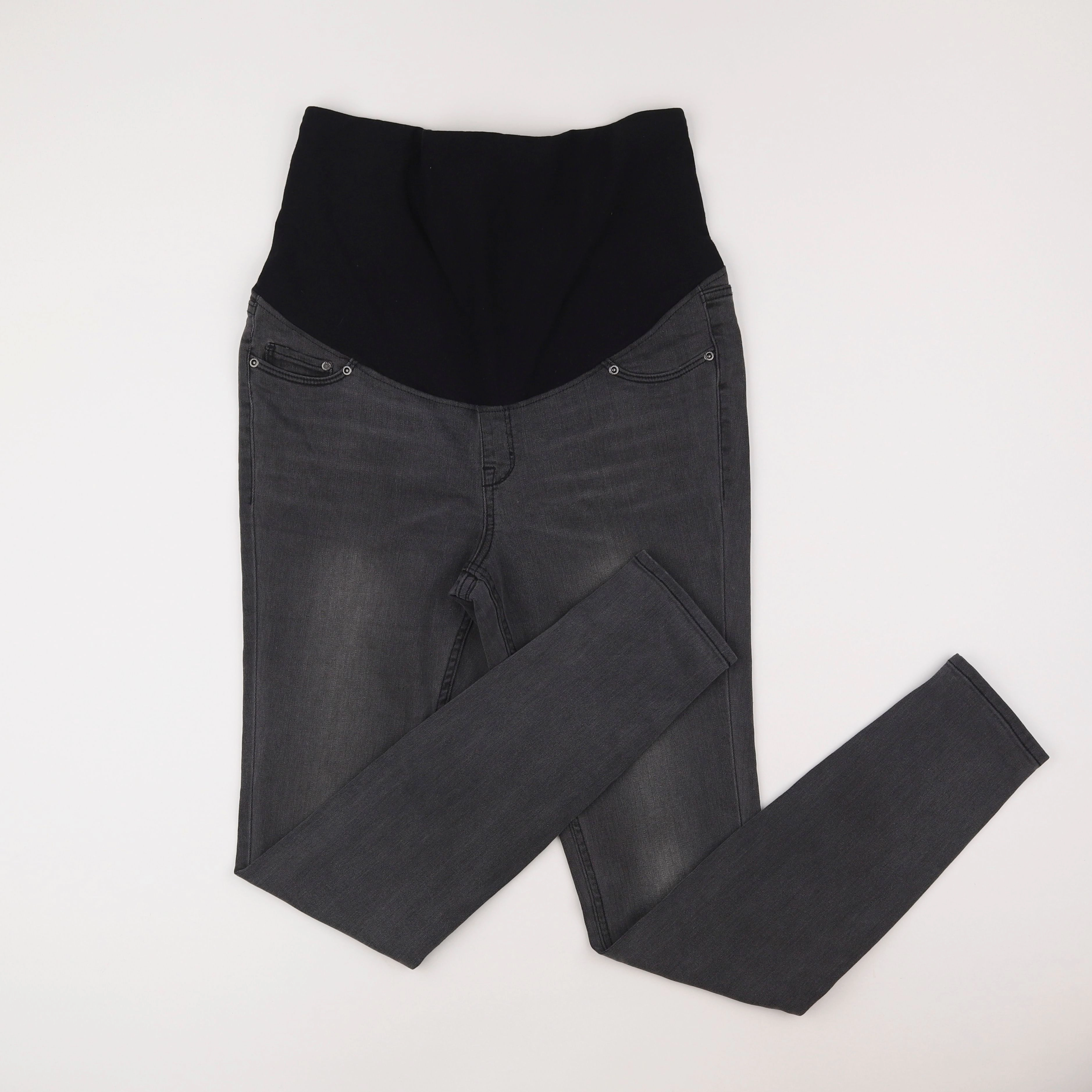 H&M - jean grossesse gris - 38