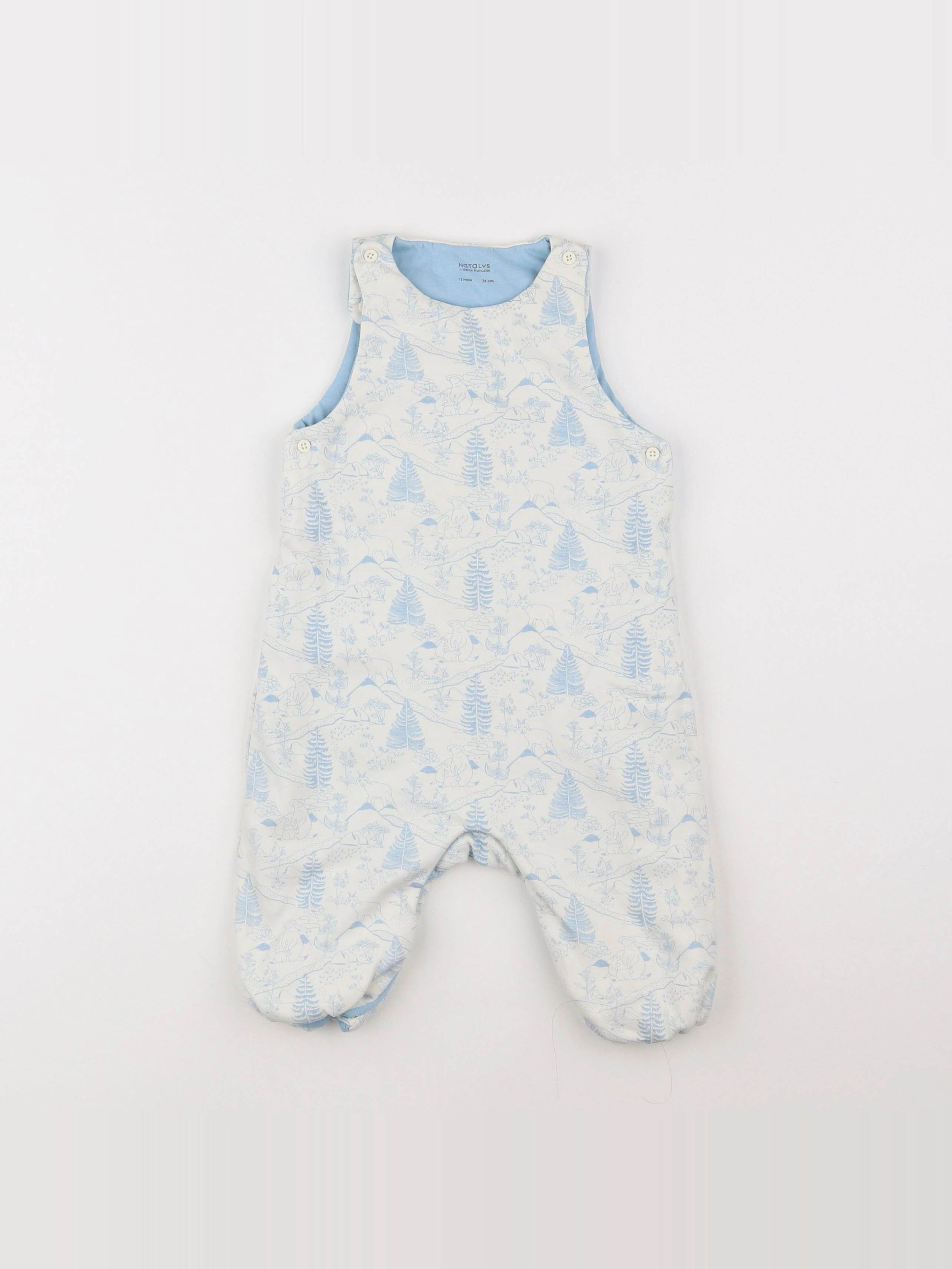 Natalys - combinaison bleu - 12 mois