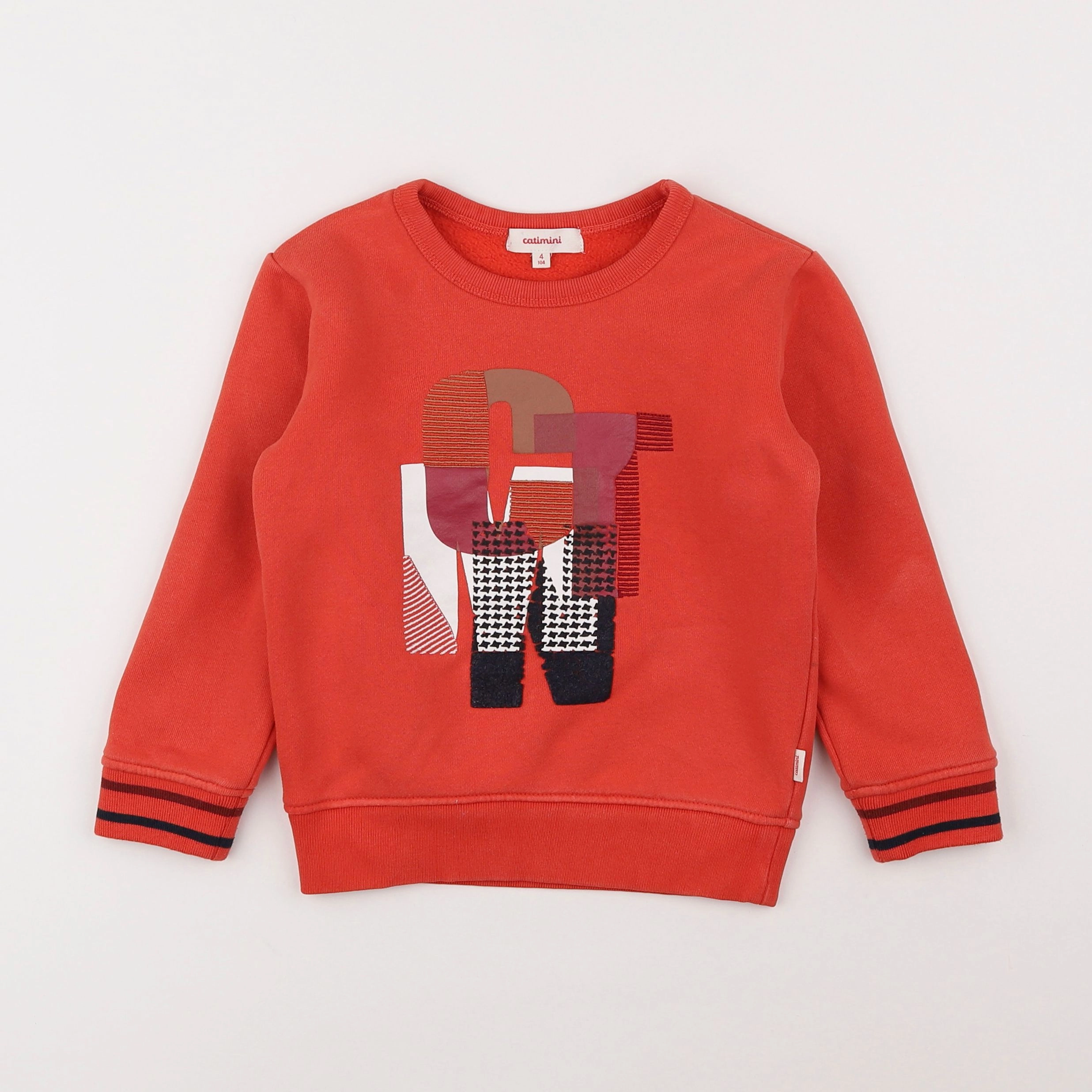 Catimini - sweat rouge - 4 ans