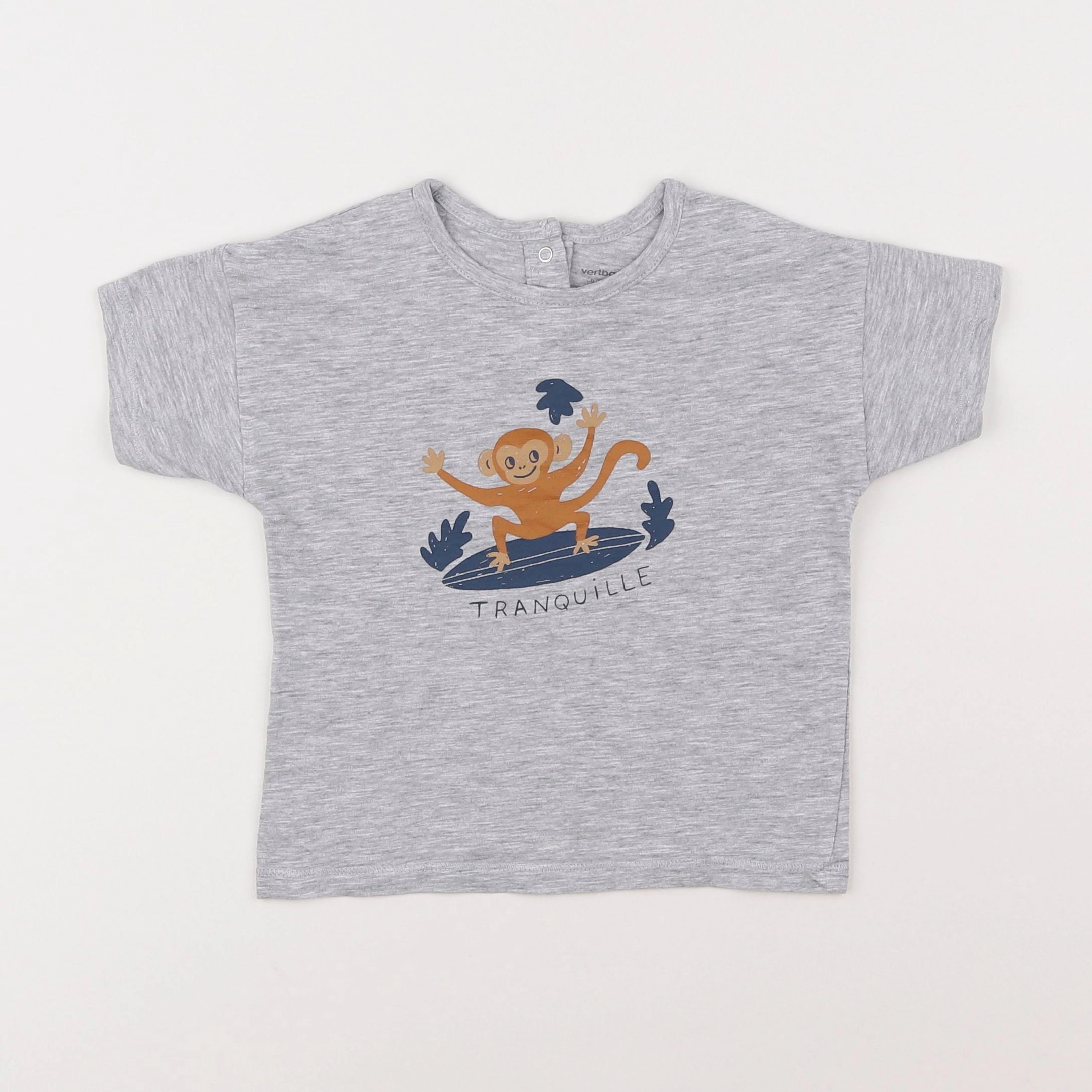 Vertbaudet - tee-shirt gris - 3 ans