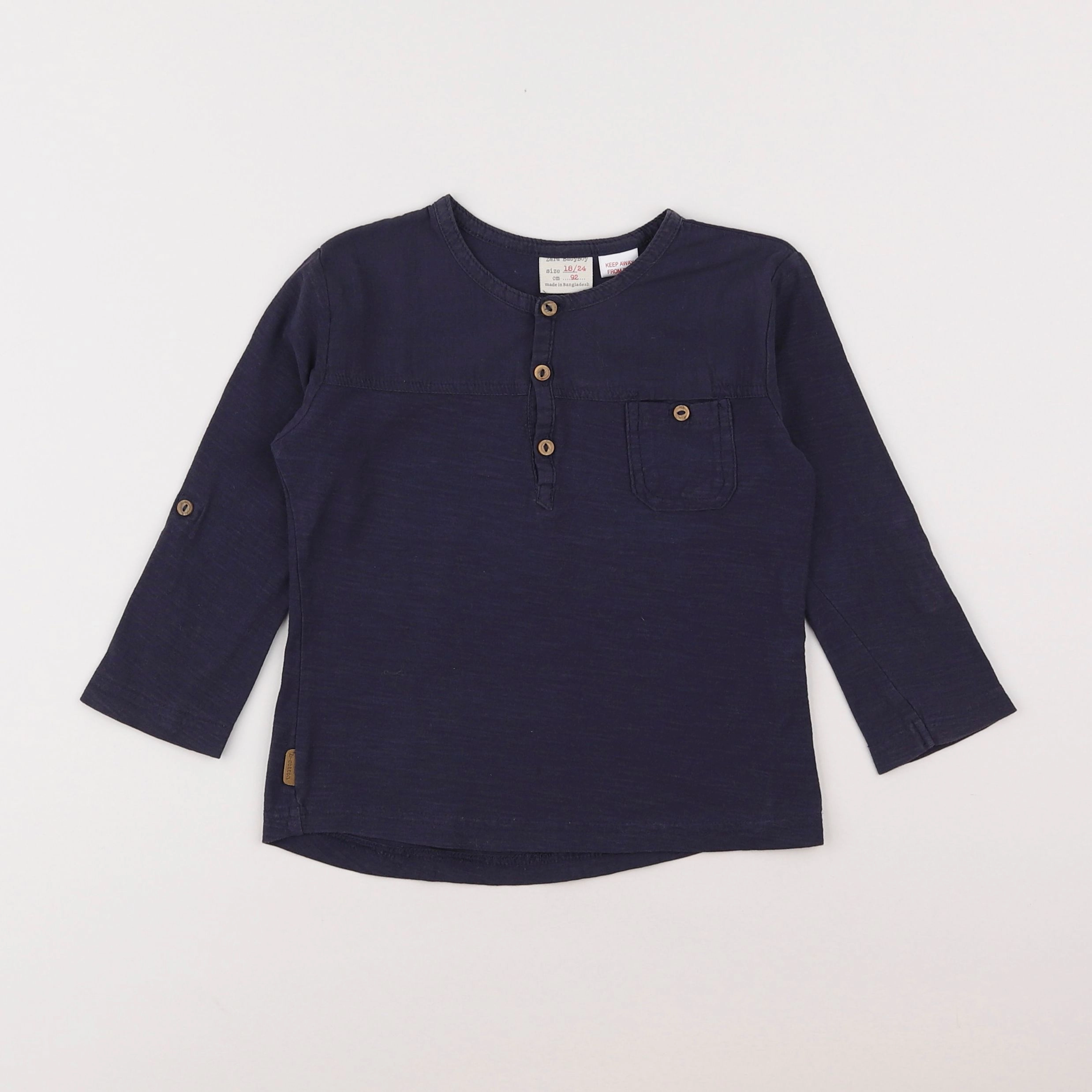 Zara - tee-shirt bleu - 18 mois à 2 ans