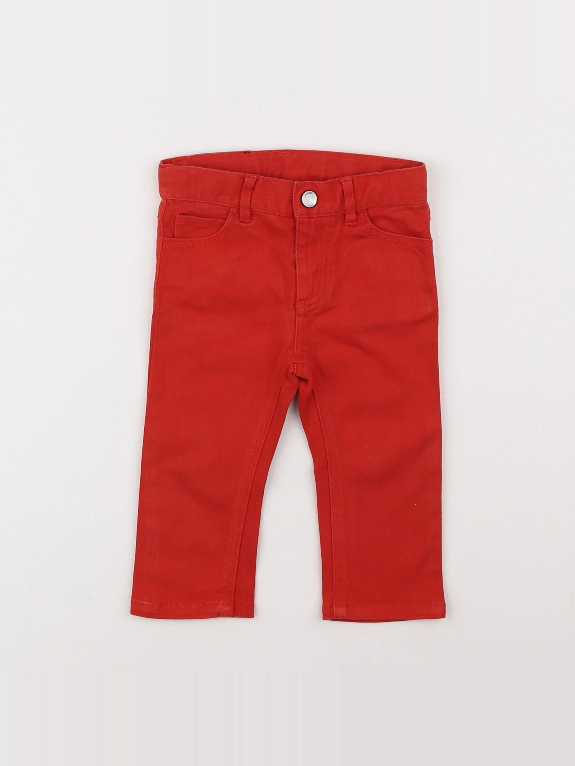 Jacadi - pantalon rouge - 12 mois