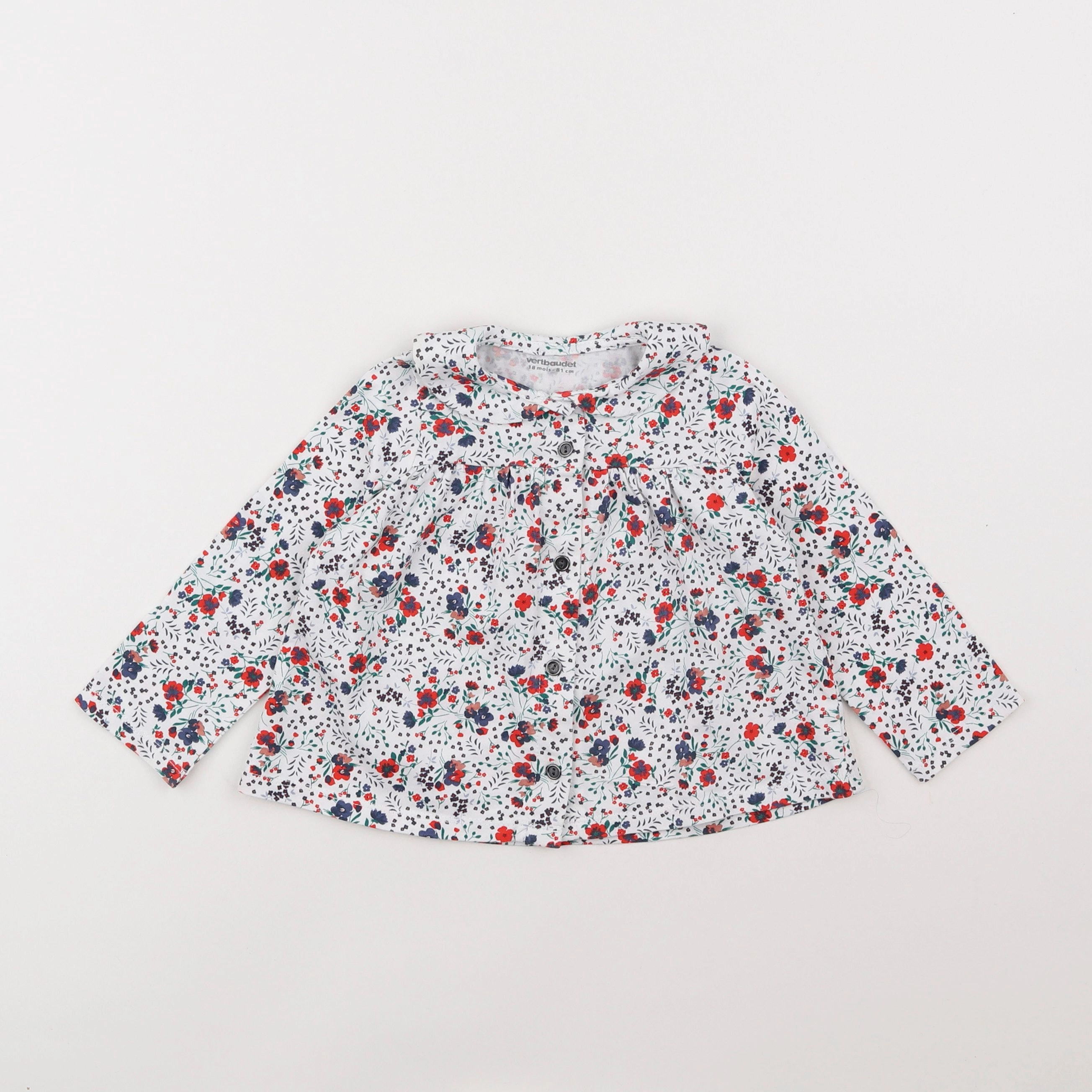 Vertbaudet - blouse multicolore - 18 mois
