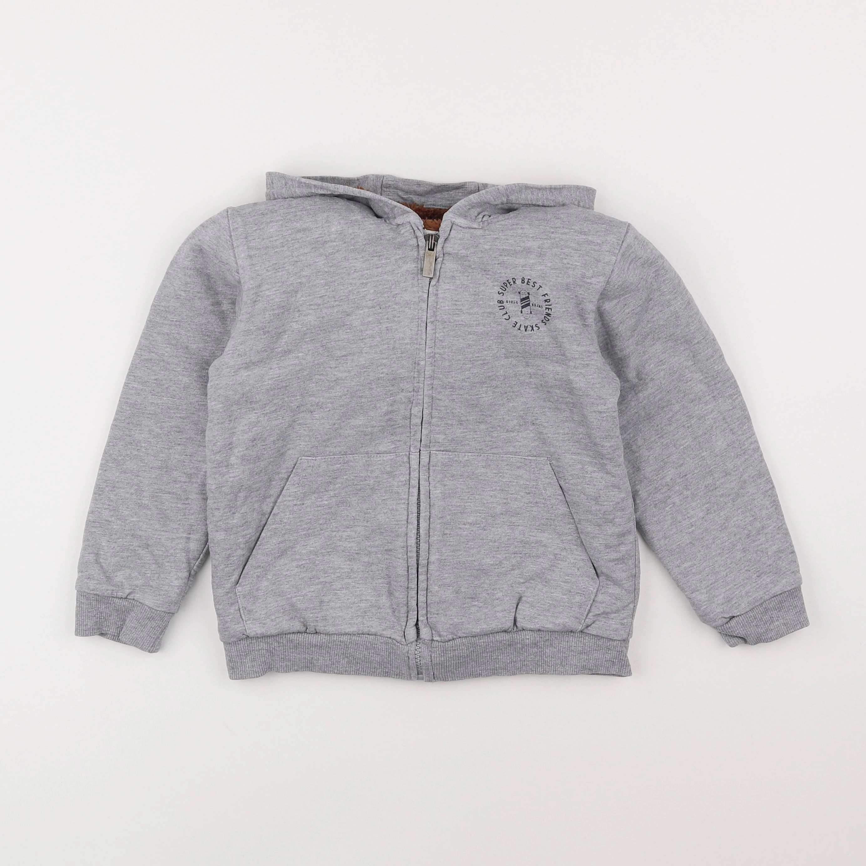 Vertbaudet - sweat gris - 5 ans