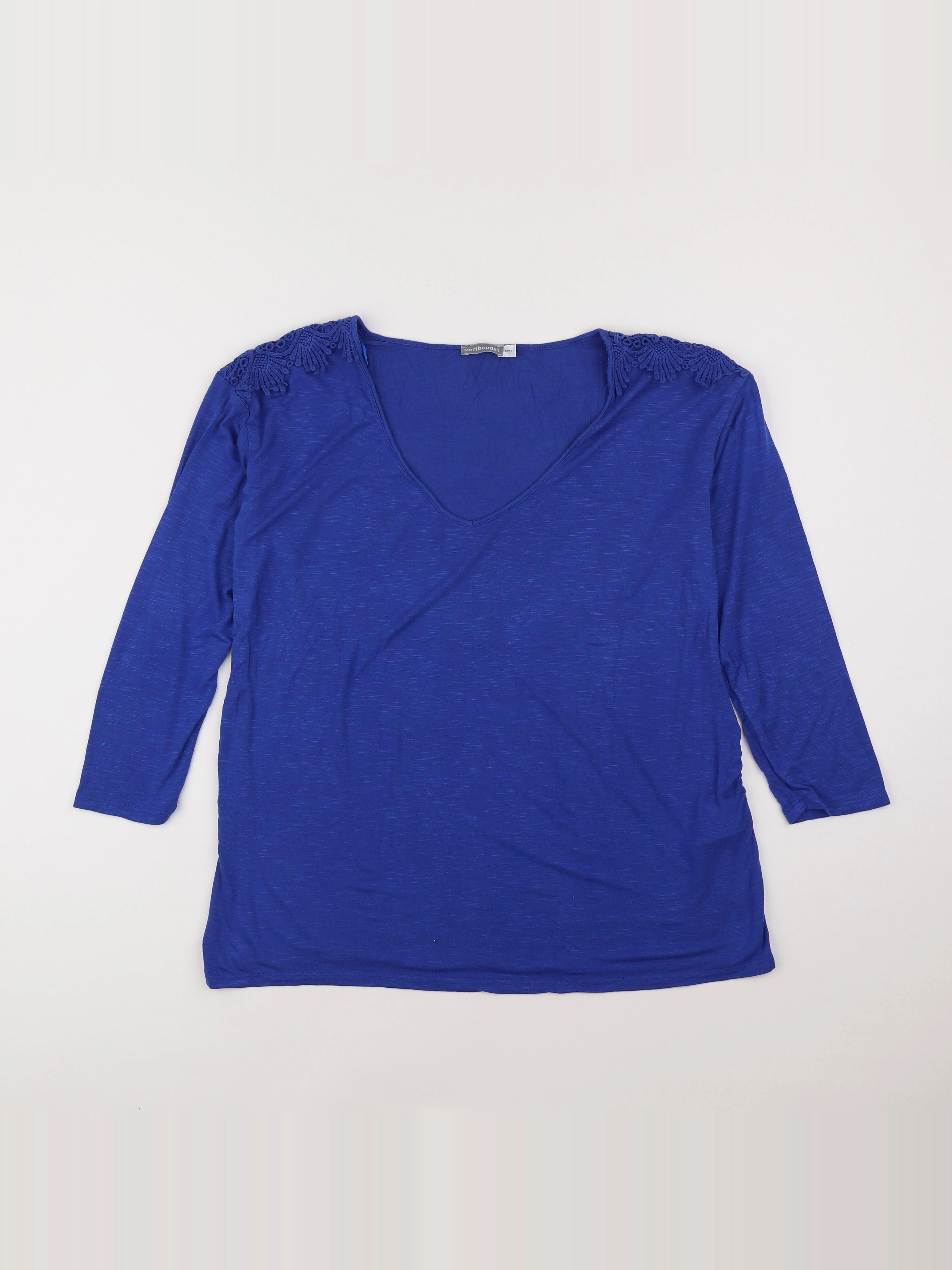 Vertbaudet - tee-shirt grossesse bleu - 42 à 44