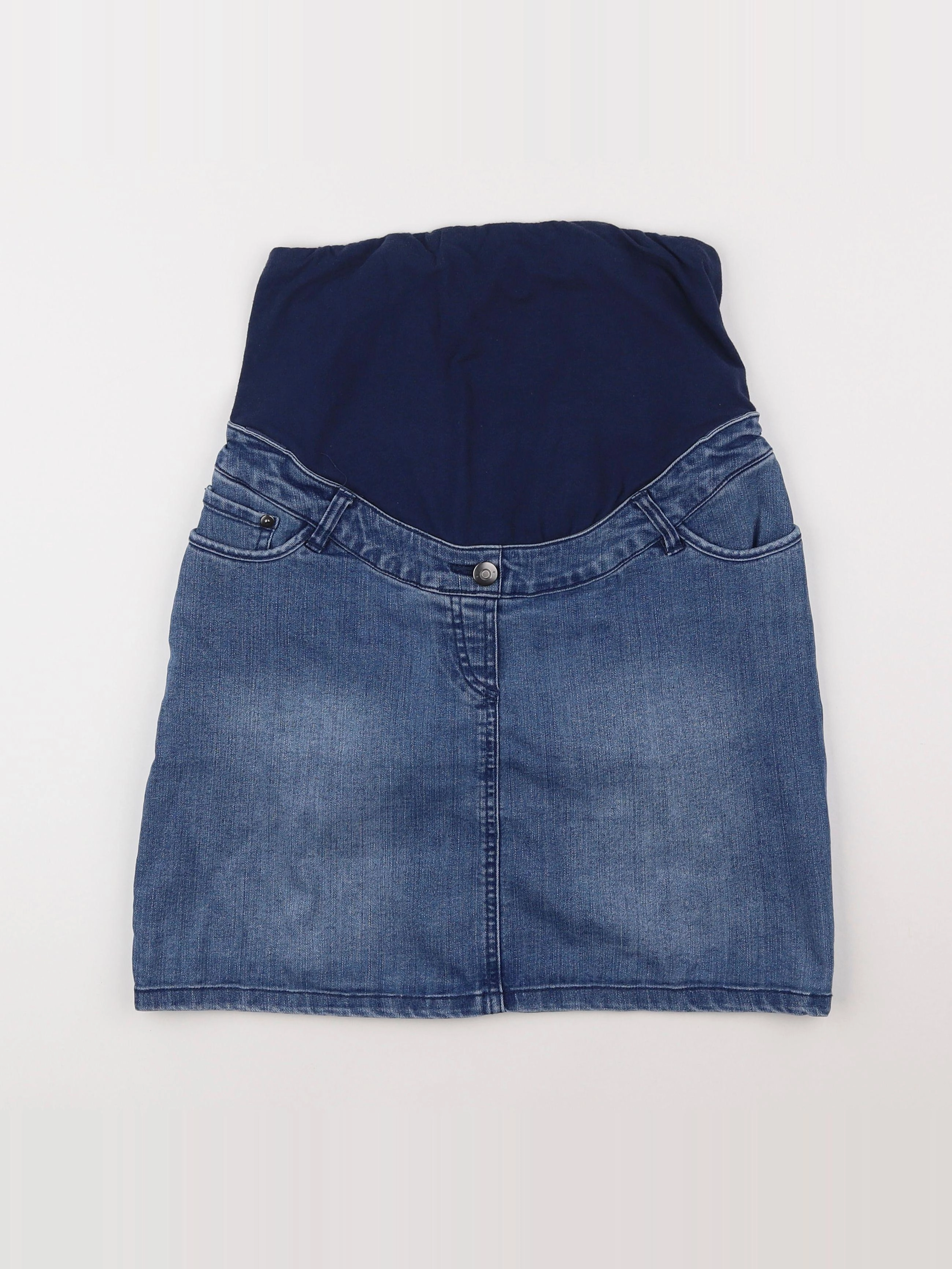 Vertbaudet - jupe grossesse bleu - 38