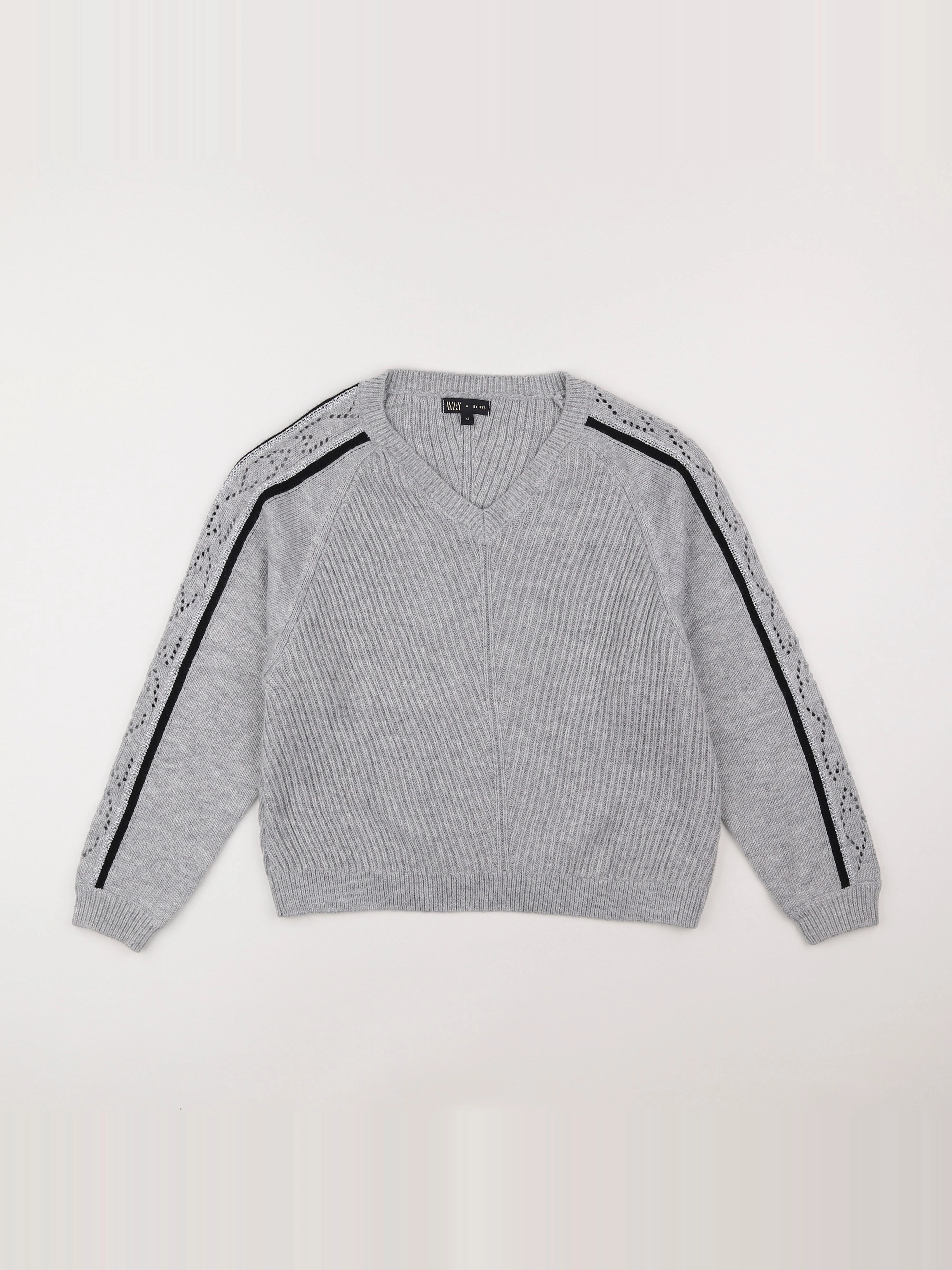IKKS - pull gris - 10 ans