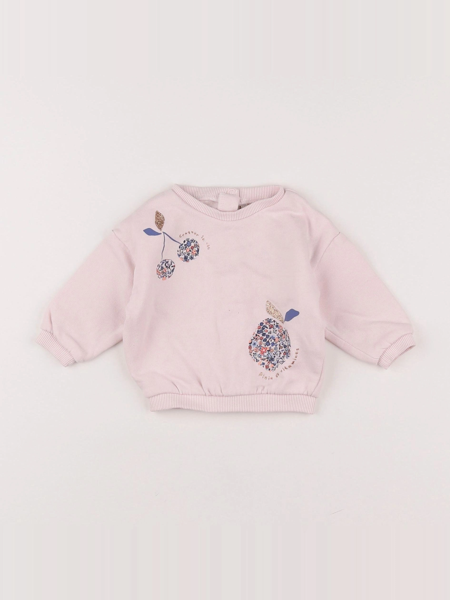 Tape à l'oeil - sweat rose, multicolore - 3 mois