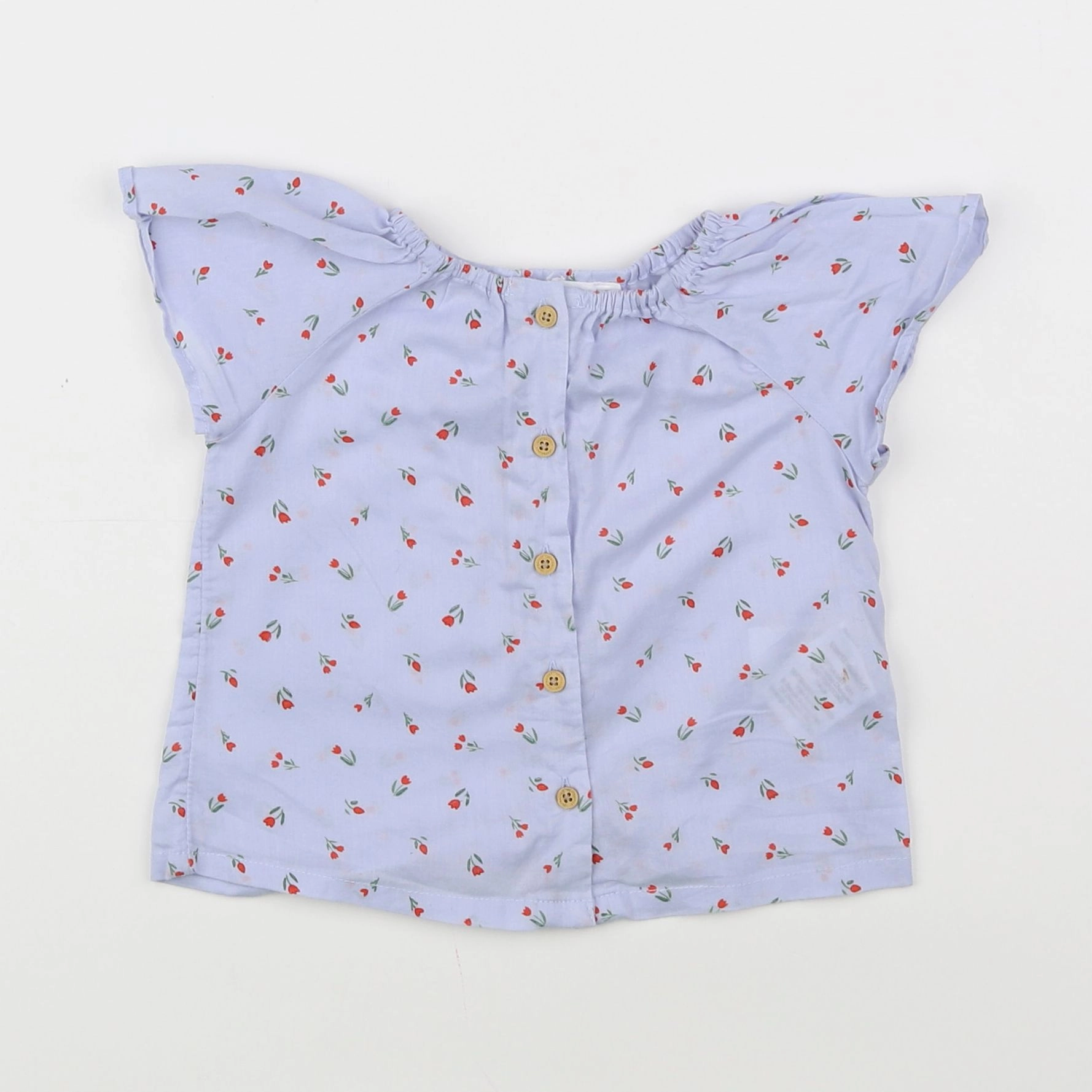 Vertbaudet - blouse bleu - 12 mois