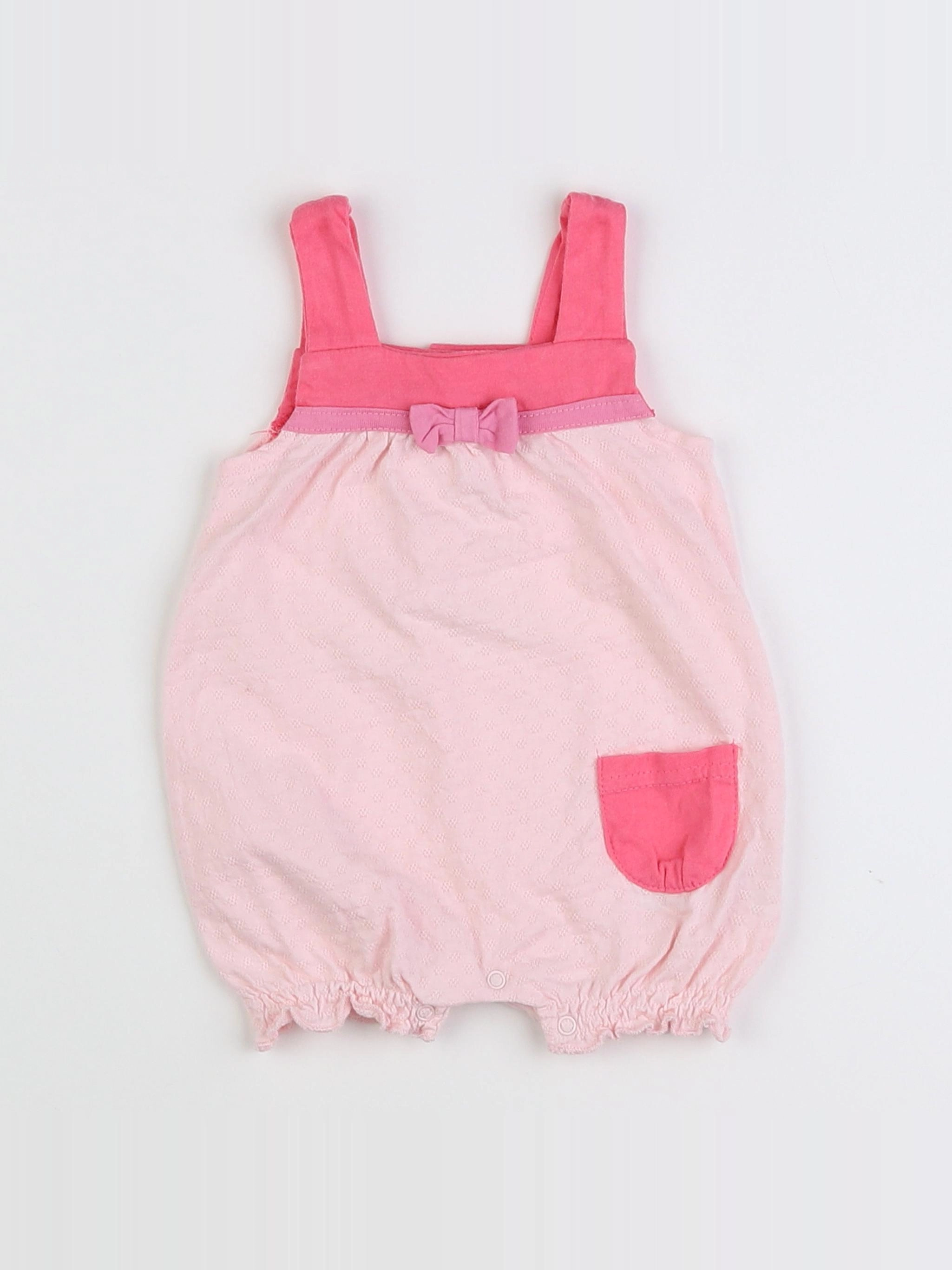 Vertbaudet - combinaison rose - 3 mois
