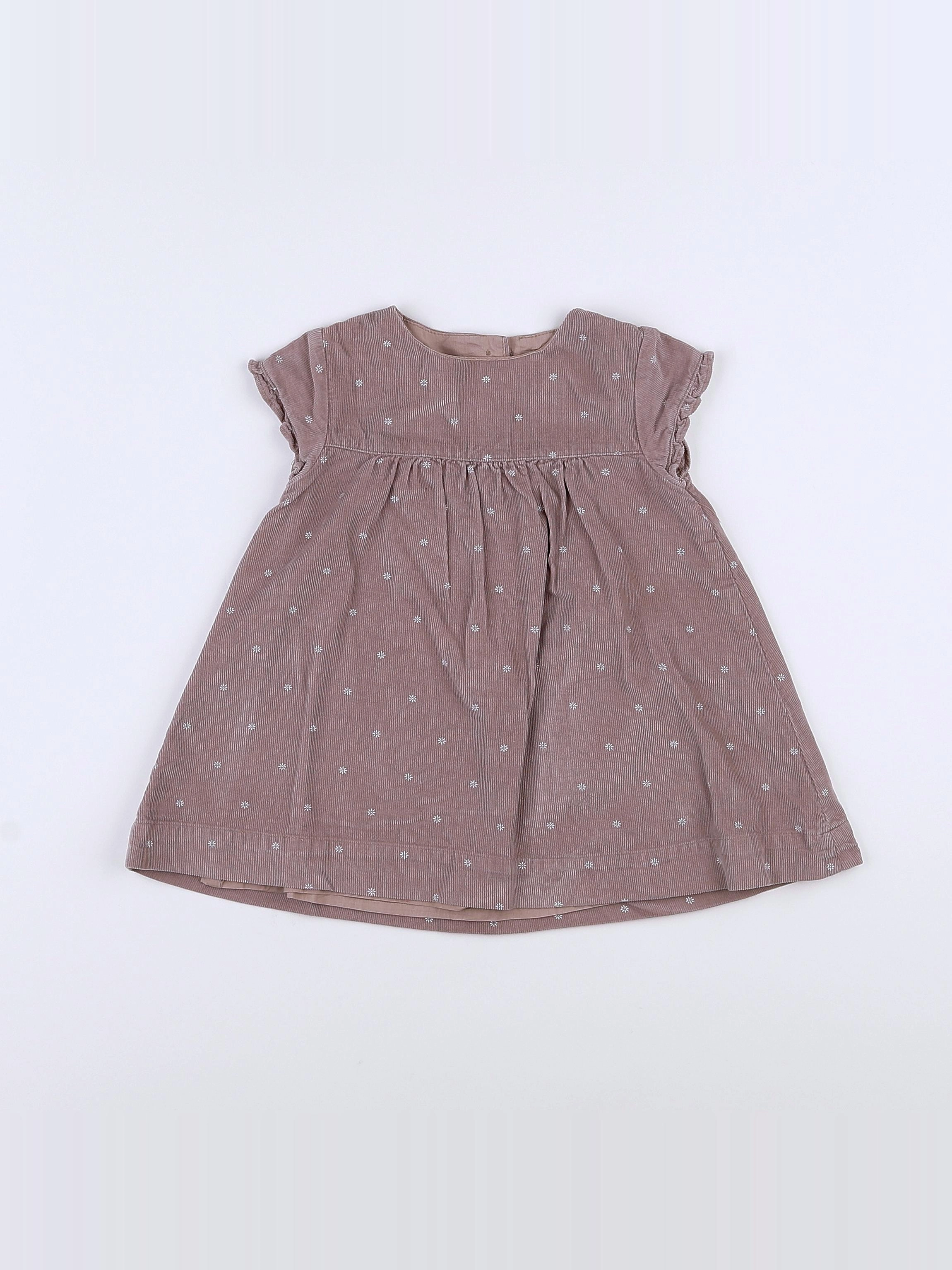 Cyrillus - robe violet - 9 mois