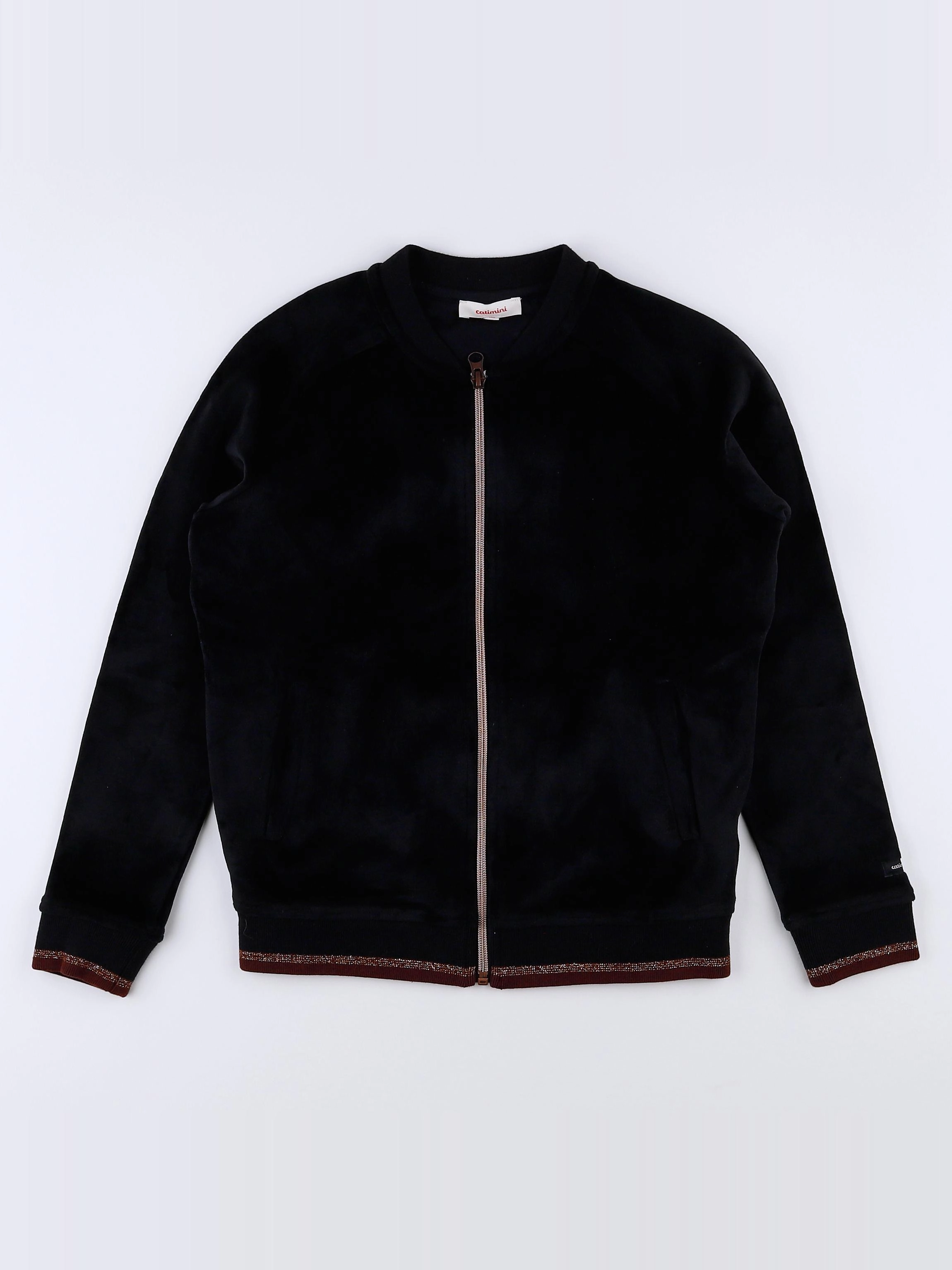 Catimini - veste imprimé au dos noir - 10 ans