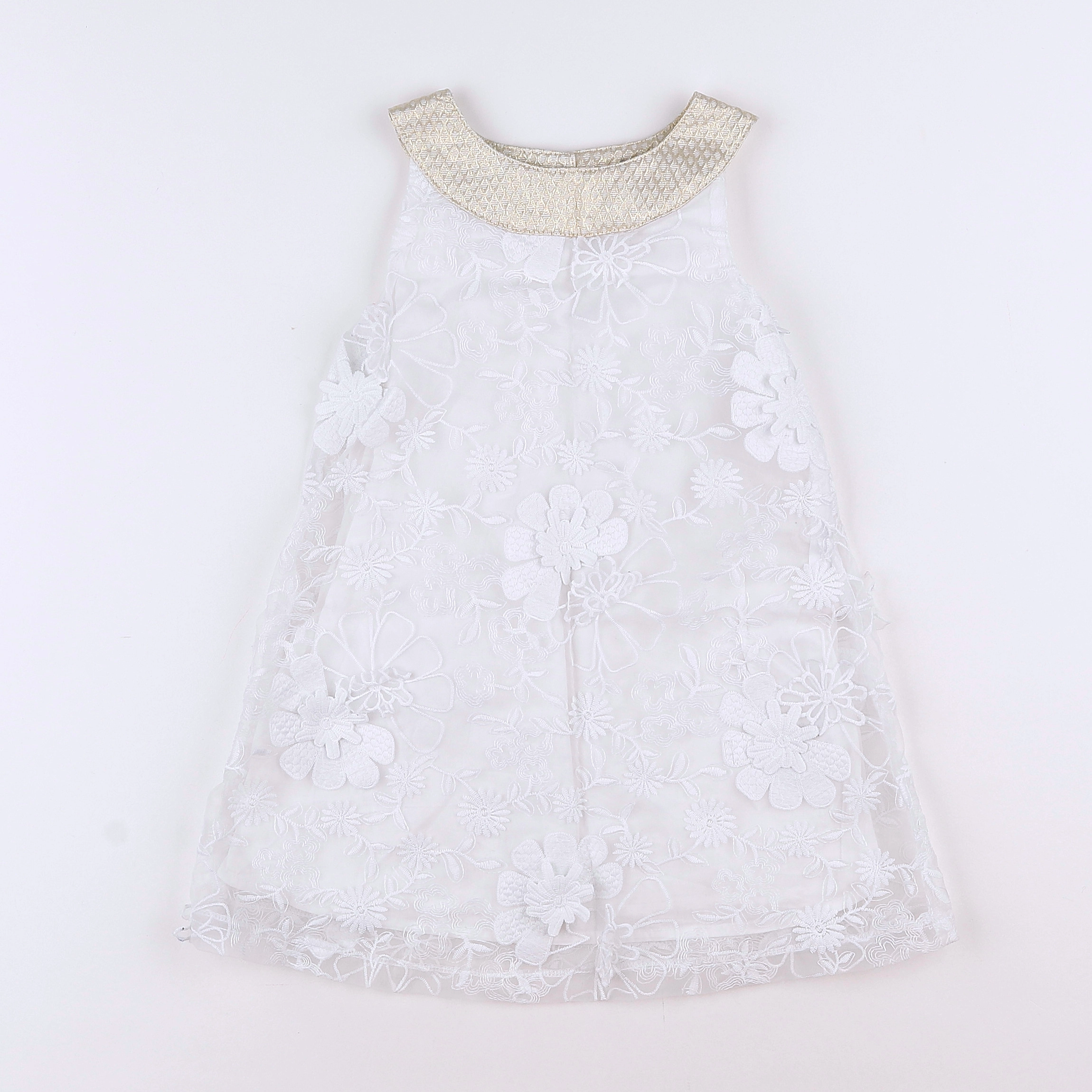 Vertbaudet - robe blanc - 4 ans