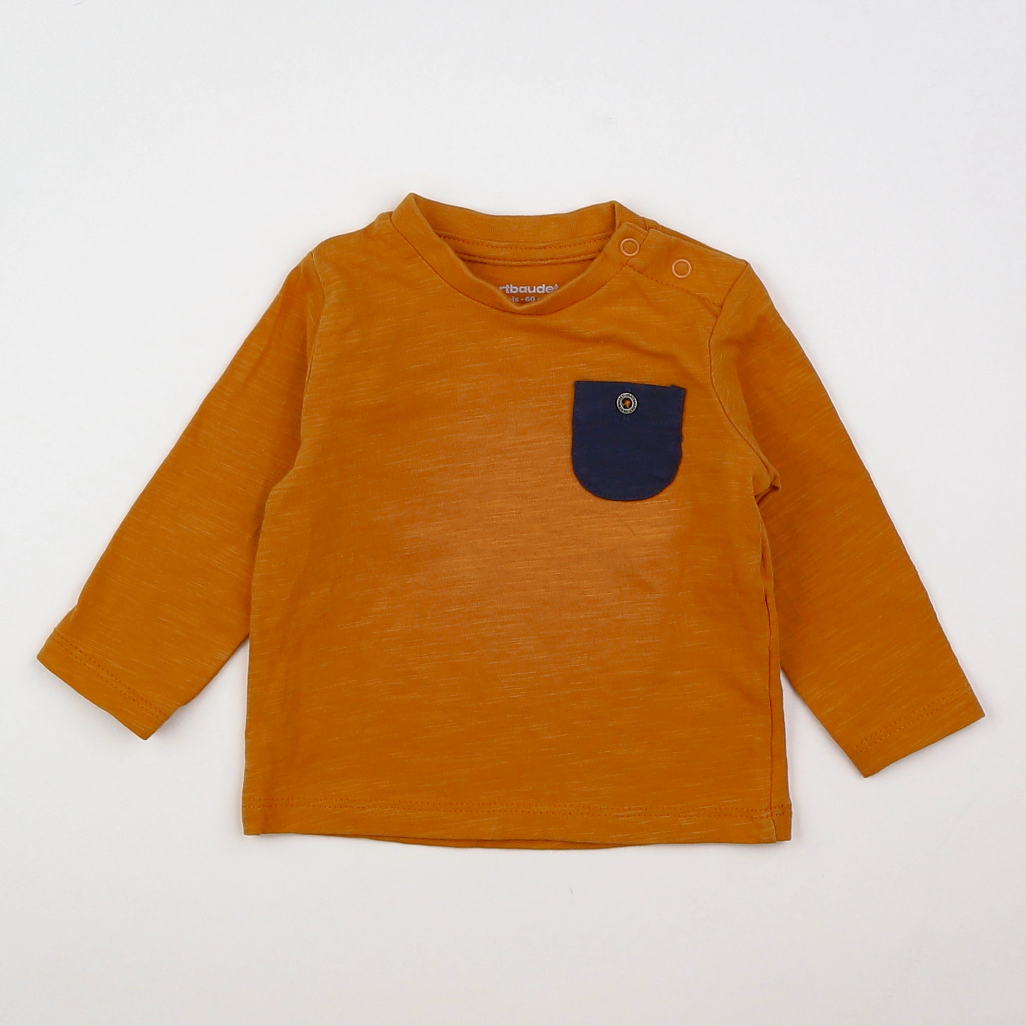 Vertbaudet - tee-shirt marron - 3 mois