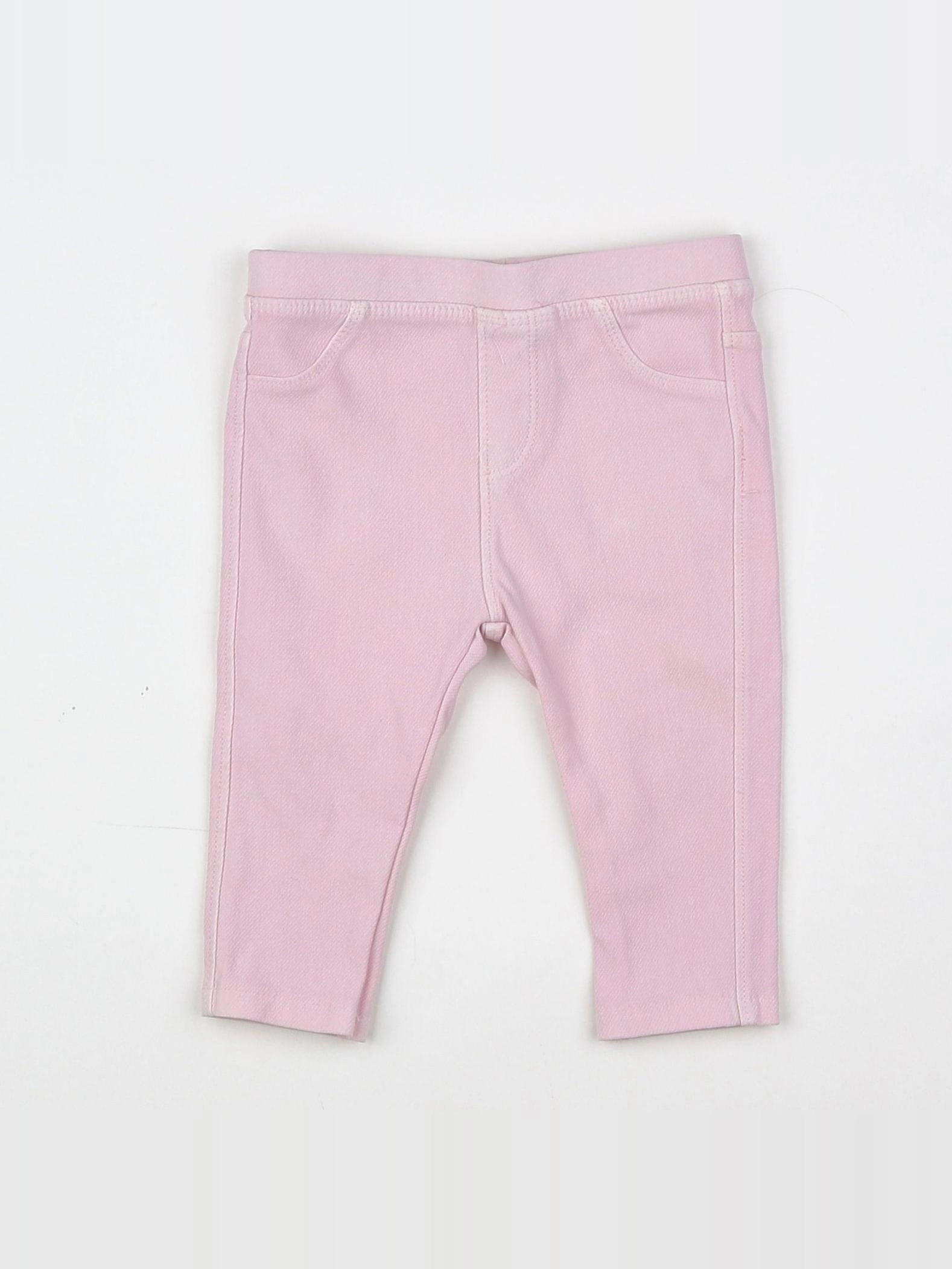 Zara - jegging rose - 3/6 mois