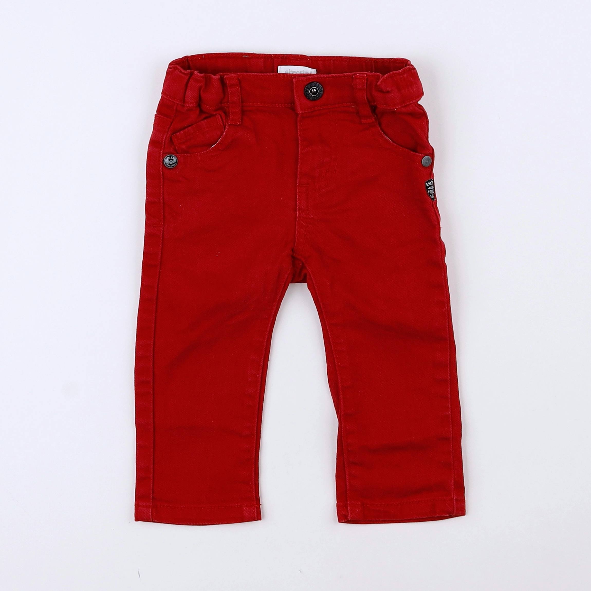 Absorba - pantalon rouge - 12 mois