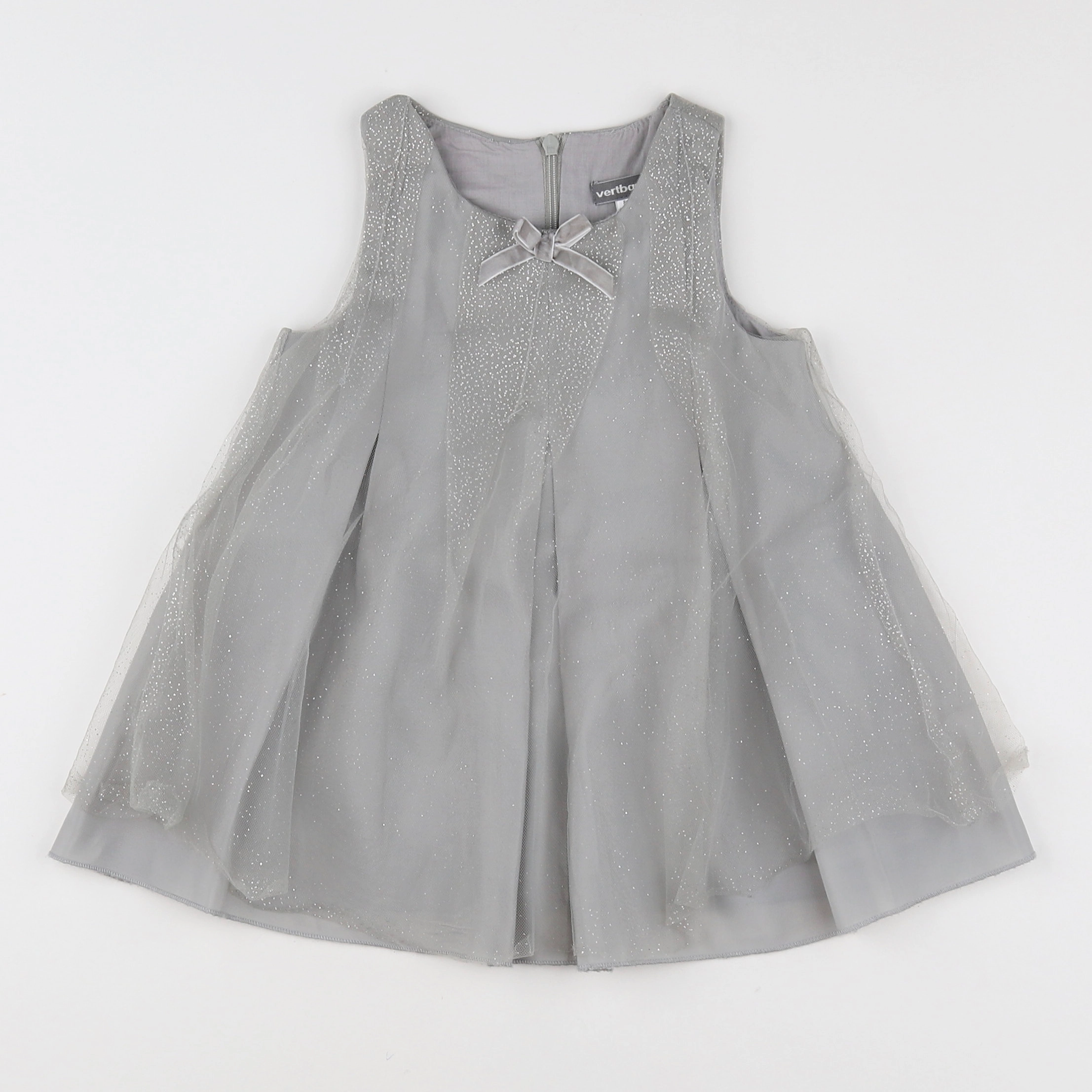 Vertbaudet - robe gris - 2 ans