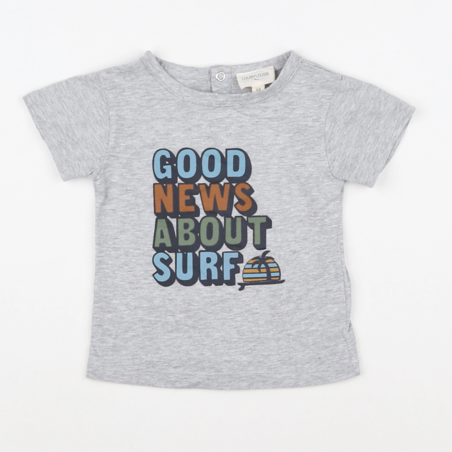 Louis Louise - tee-shirt gris - 12 mois