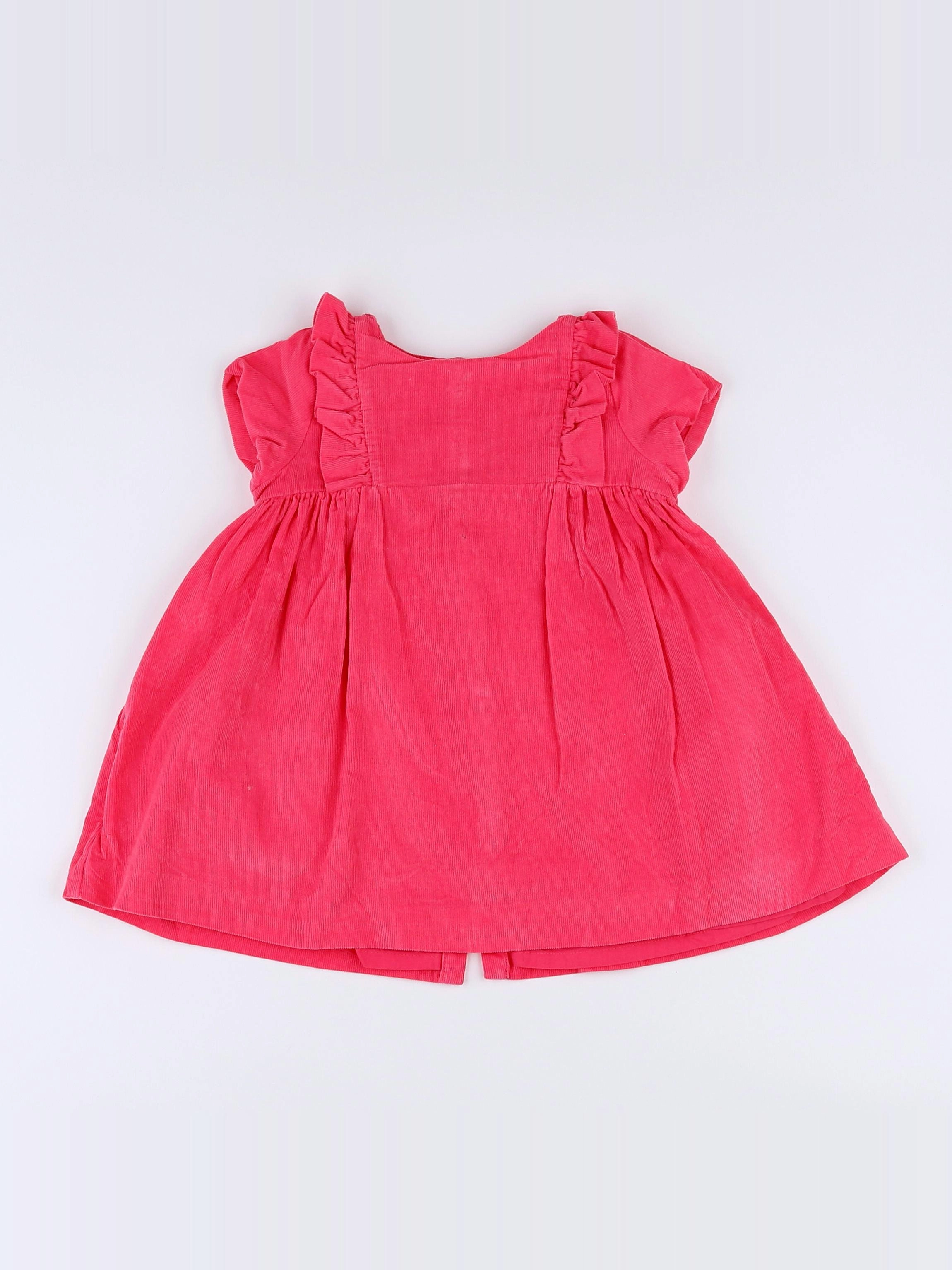 Jacadi - robe rose - 12 mois