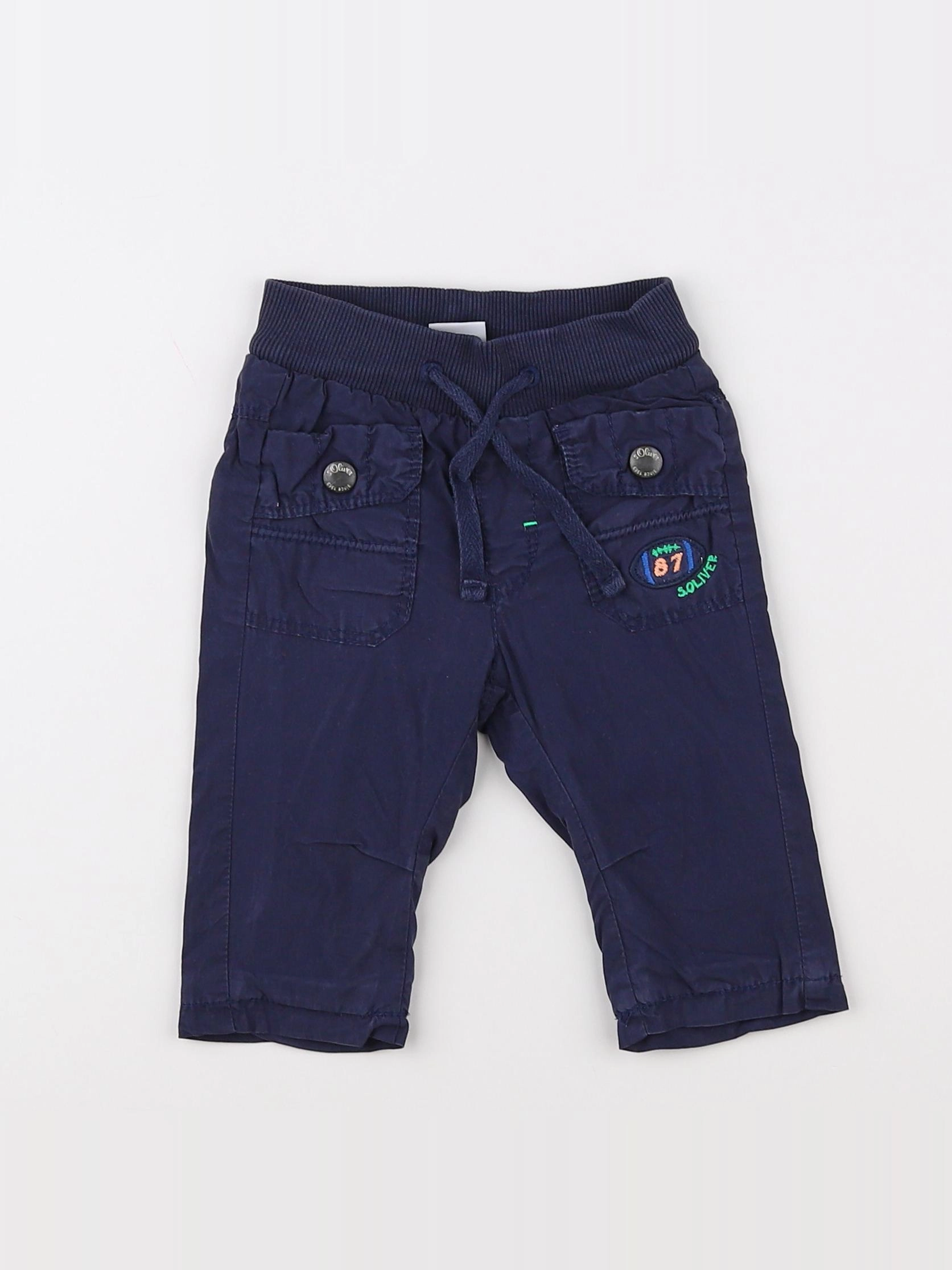 H&M - pantalon bleu - 3 mois
