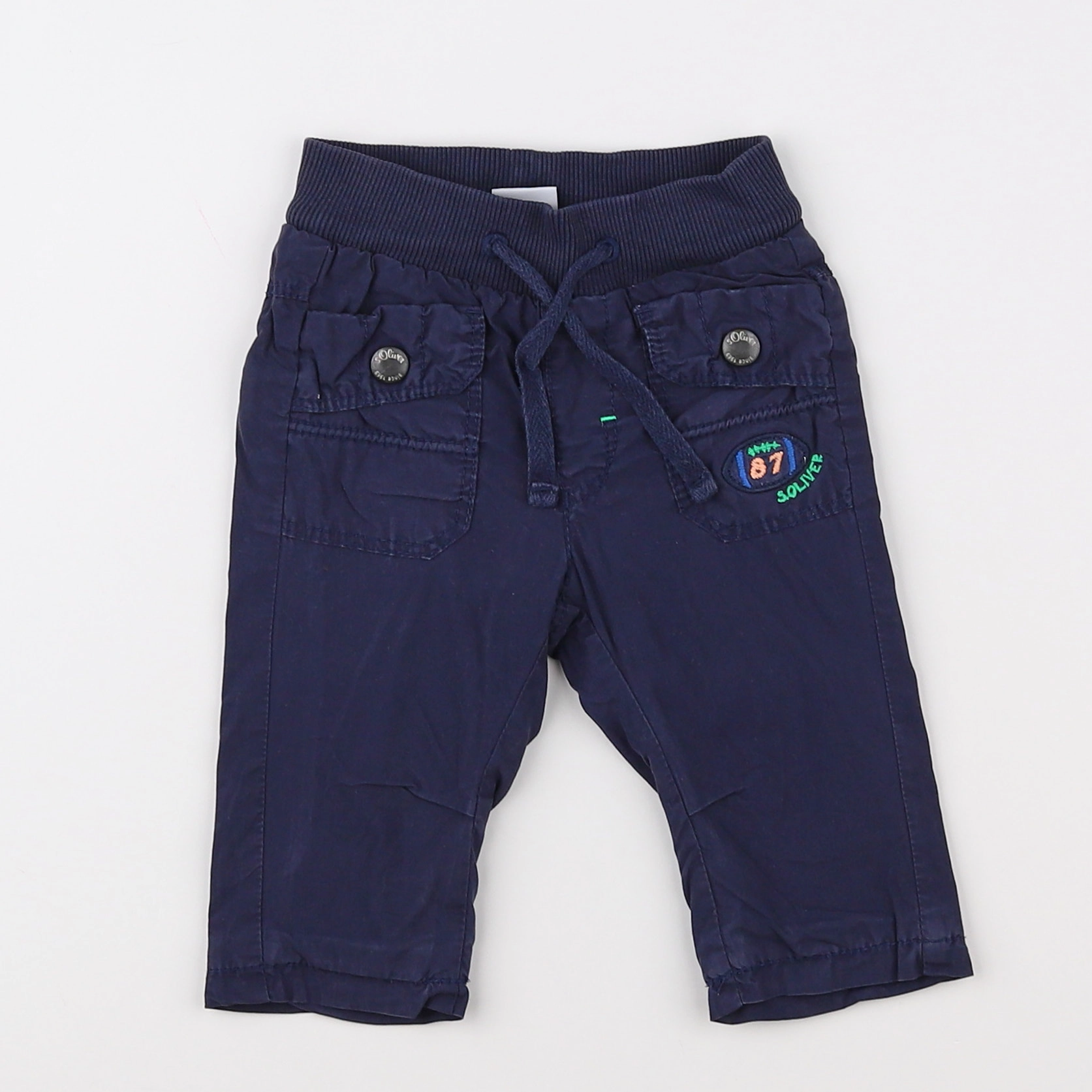 H&M - pantalon bleu - 3 mois