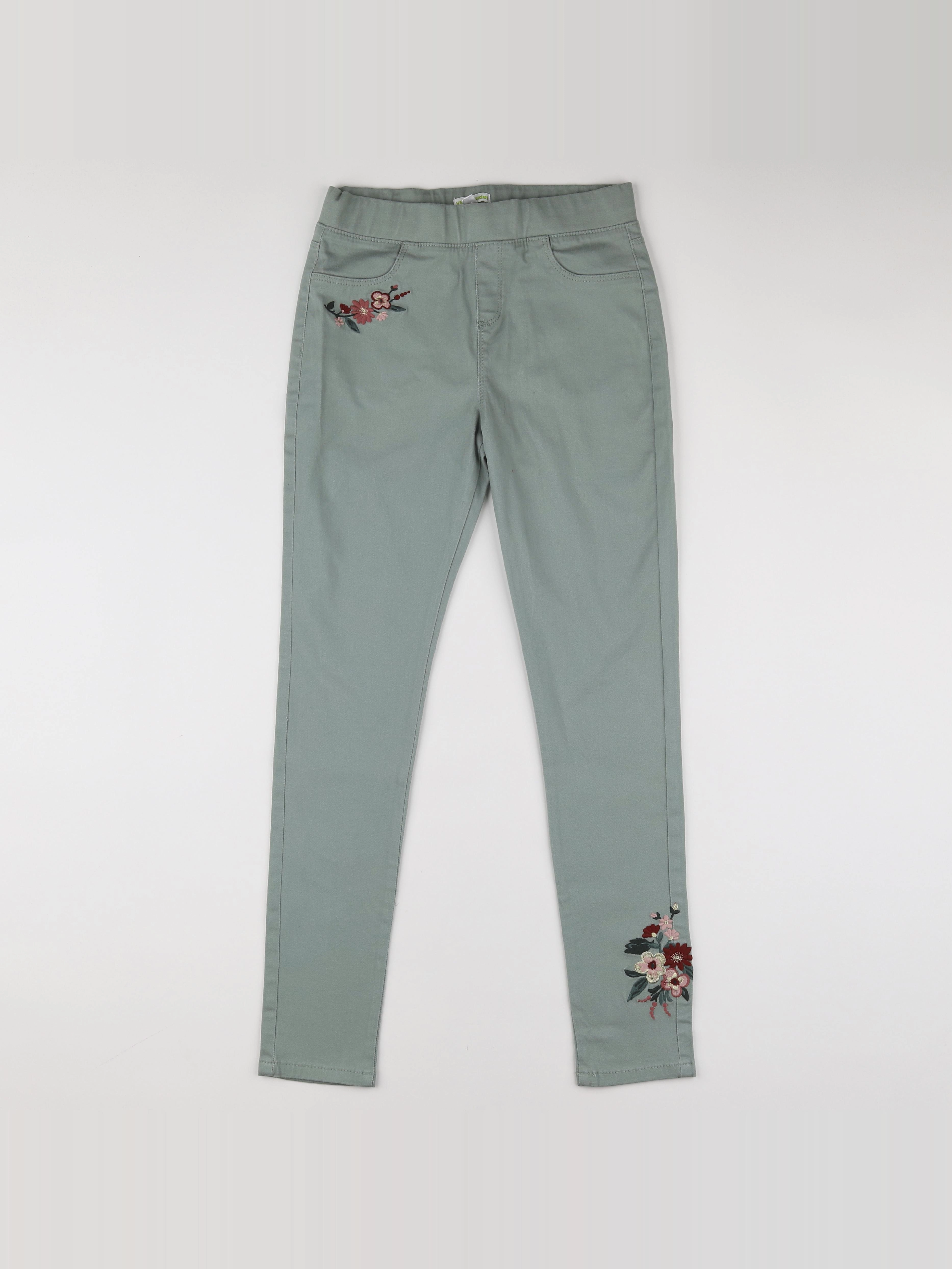 Vertbaudet - jegging vert - 12 ans