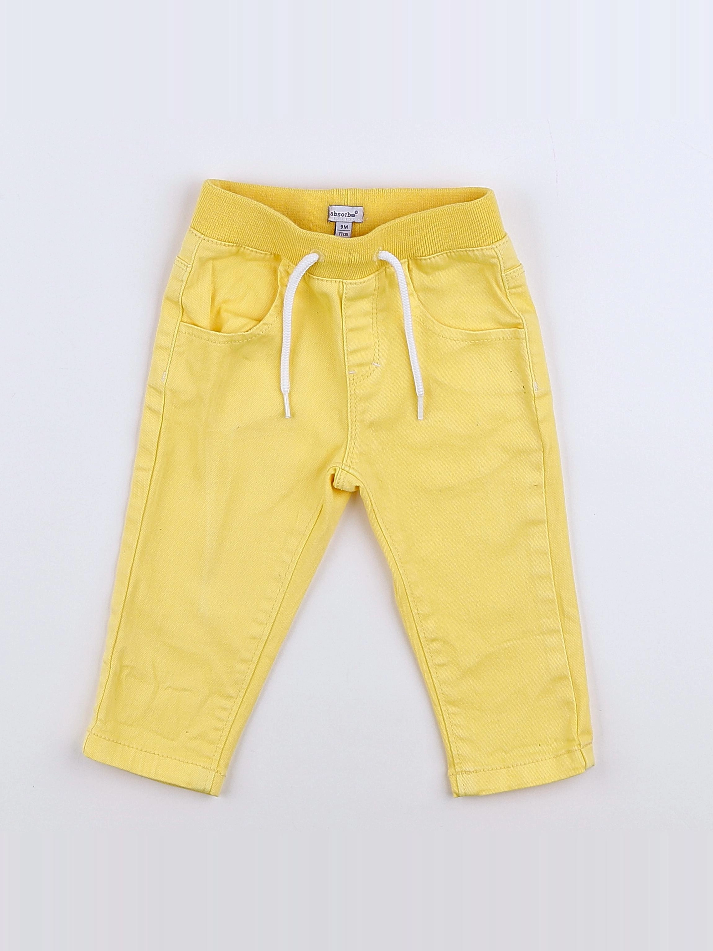 Absorba - pantalon jaune - 9 mois