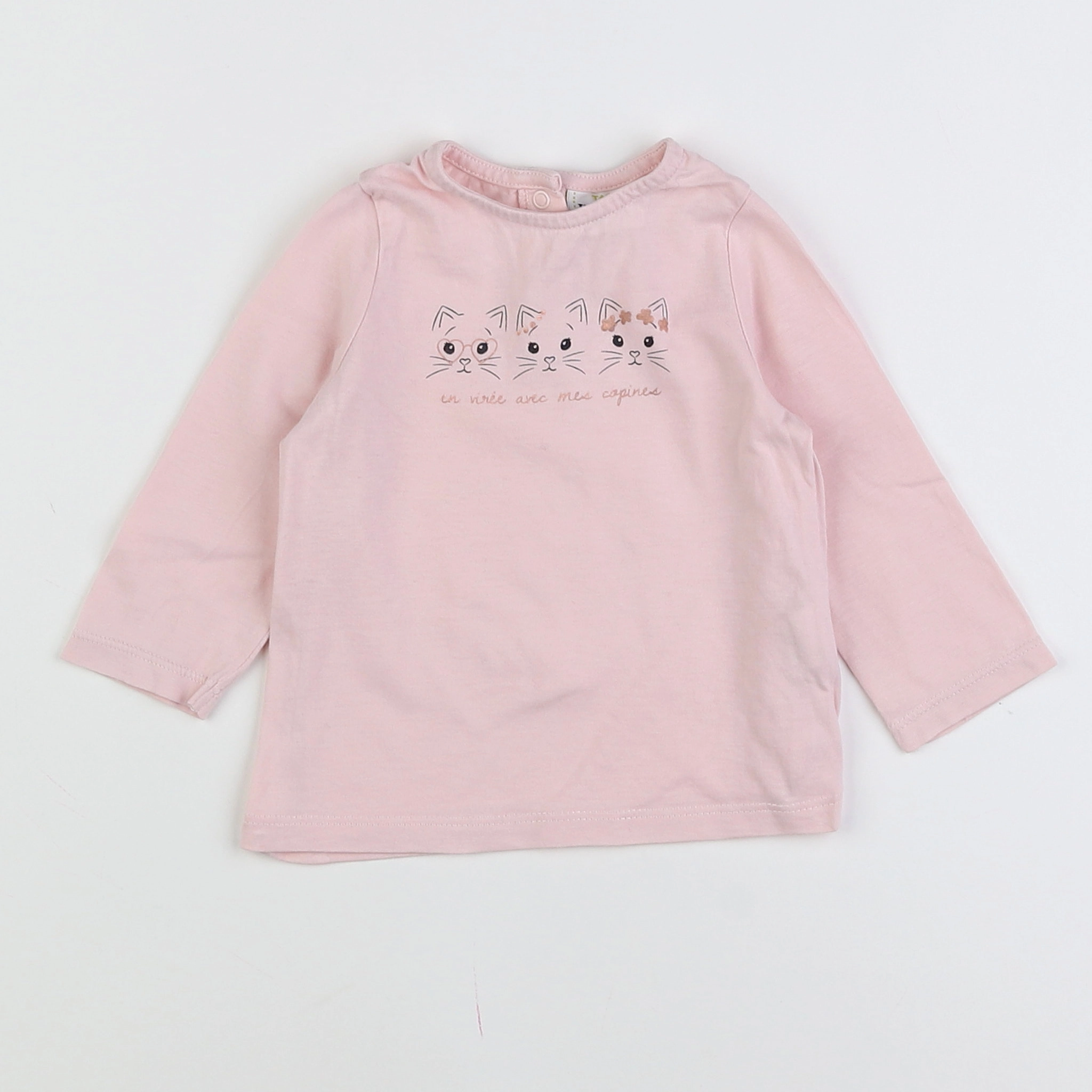 Tape à l'oeil - tee-shirt rose - 9 mois