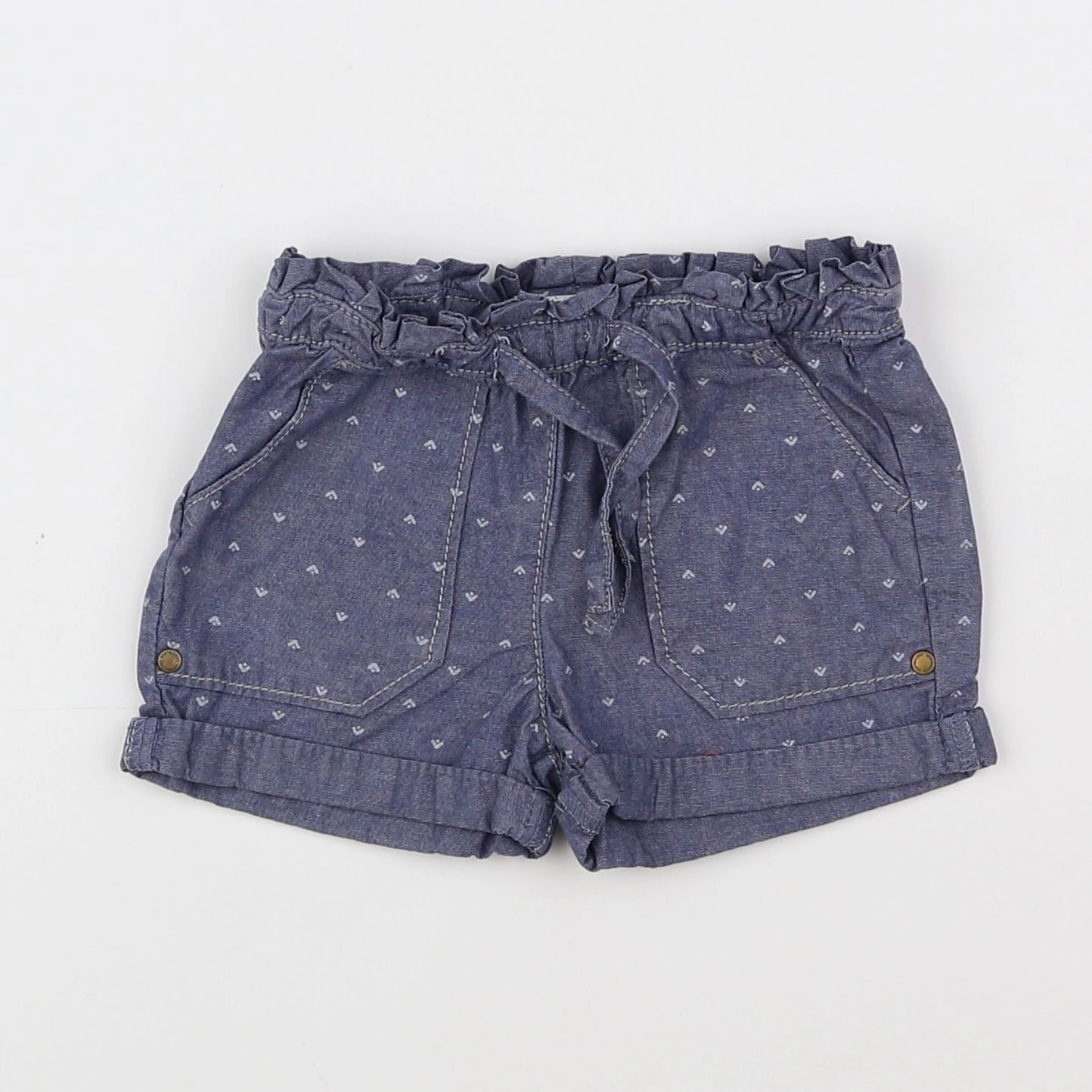 Vertbaudet - short bleu - 18 mois