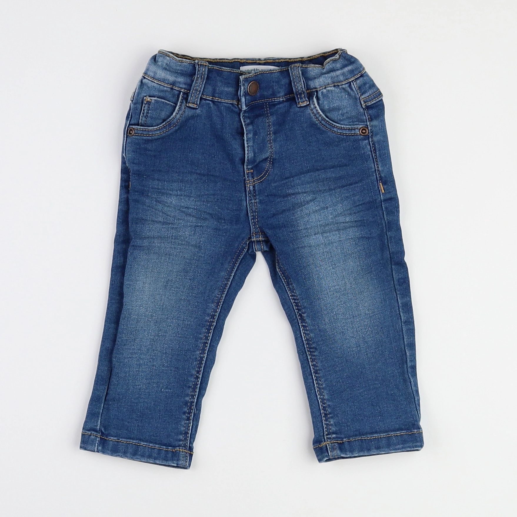 Vertbaudet - jean bleu - 9 mois