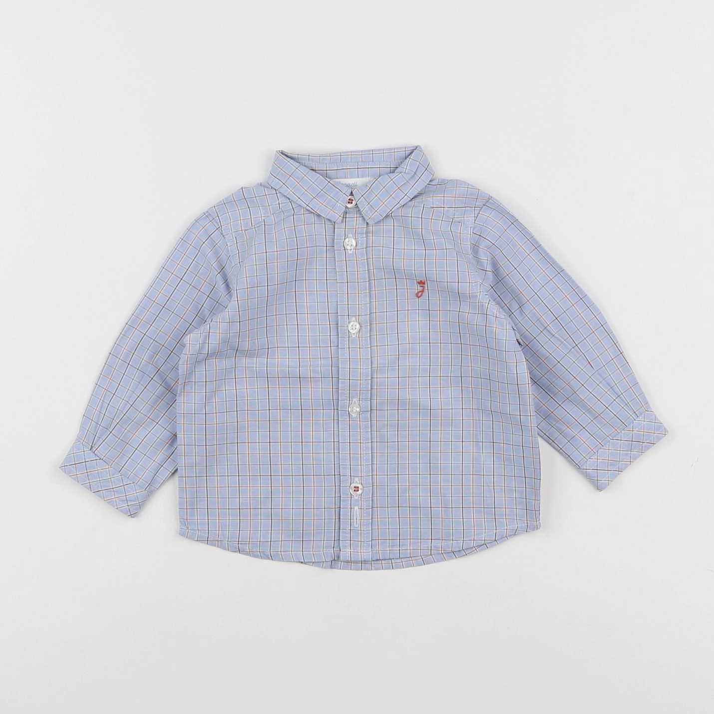 Jacadi - chemise bleu - 6 mois