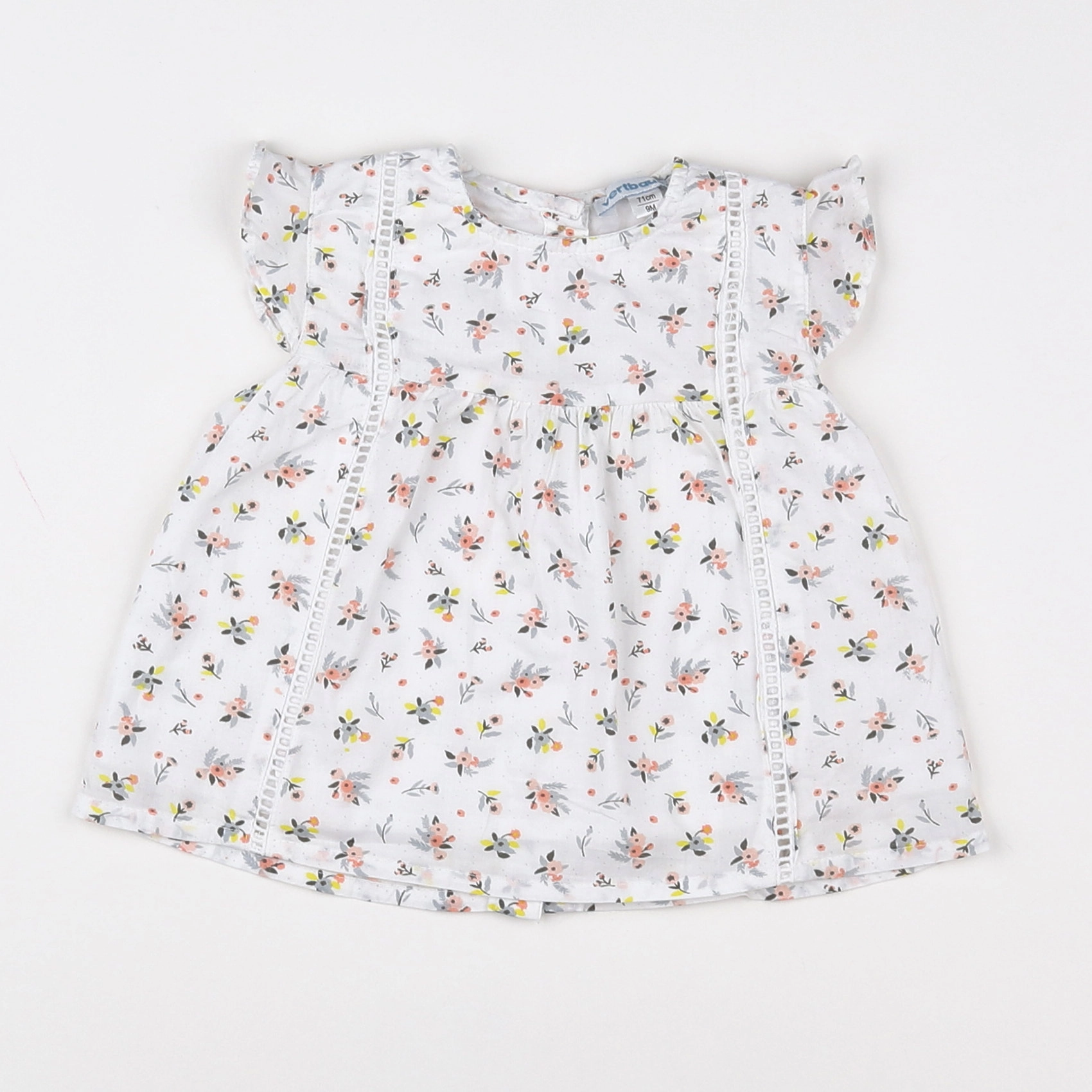 Vertbaudet - robe multicolore - 9 mois