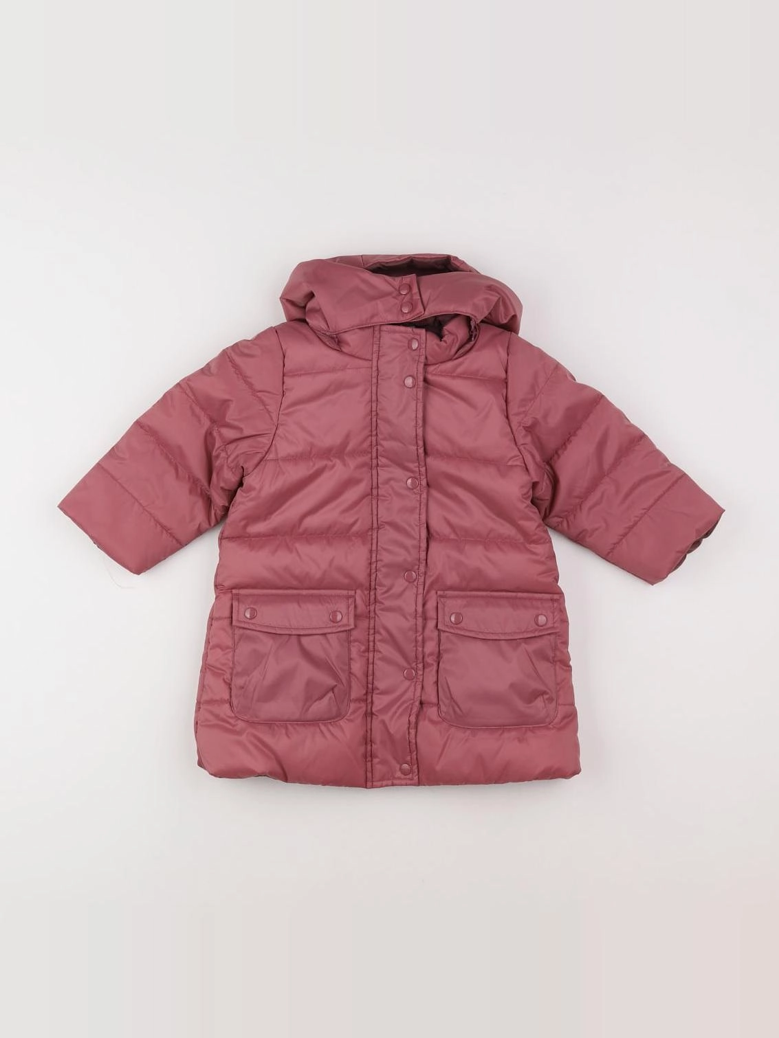 Petit Bateau - doudoune rose - 12 mois