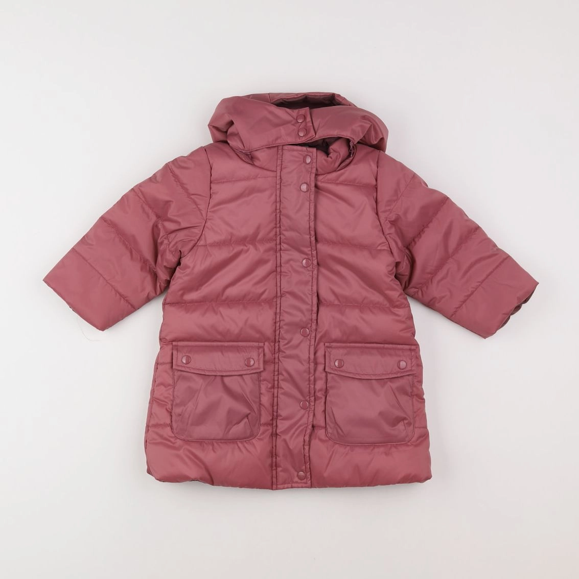 Petit Bateau - doudoune rose - 12 mois