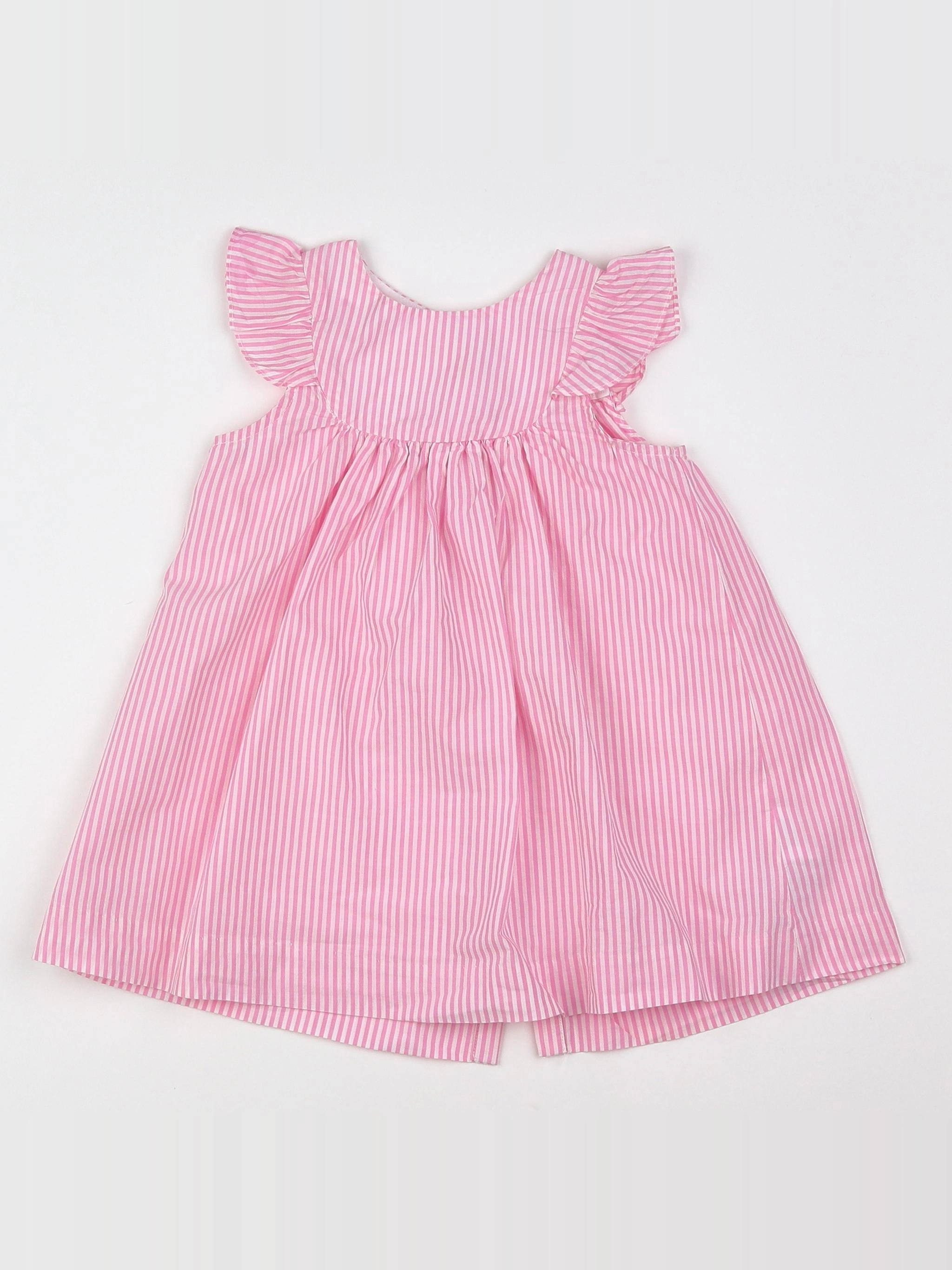 Jacadi - robe rose - 12 mois