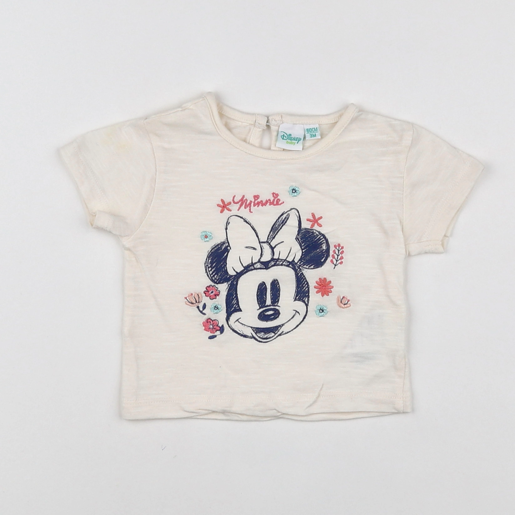 Vertbaudet - tee-shirt beige - 3 mois