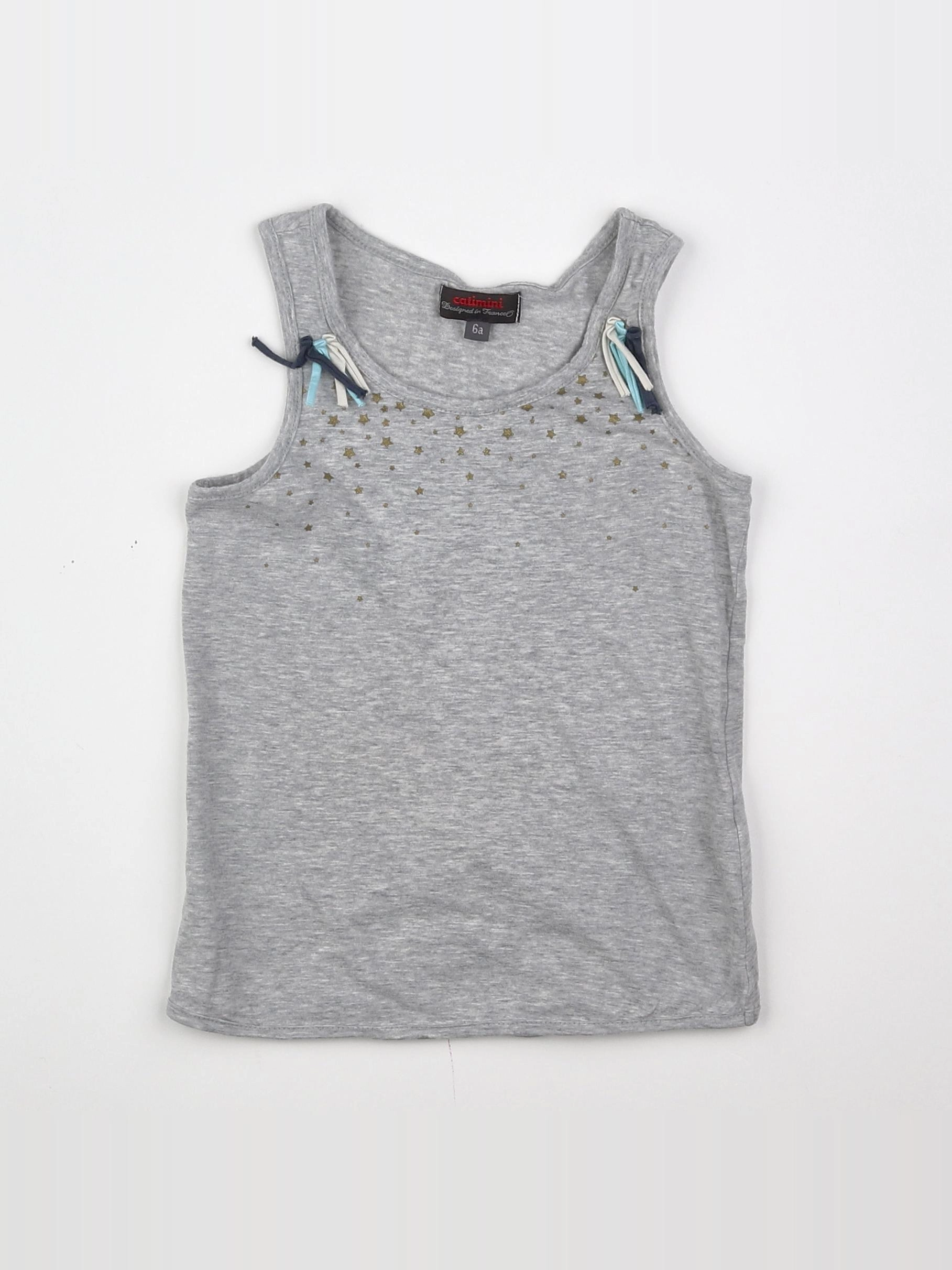 Catimini - débardeur gris - 6 ans