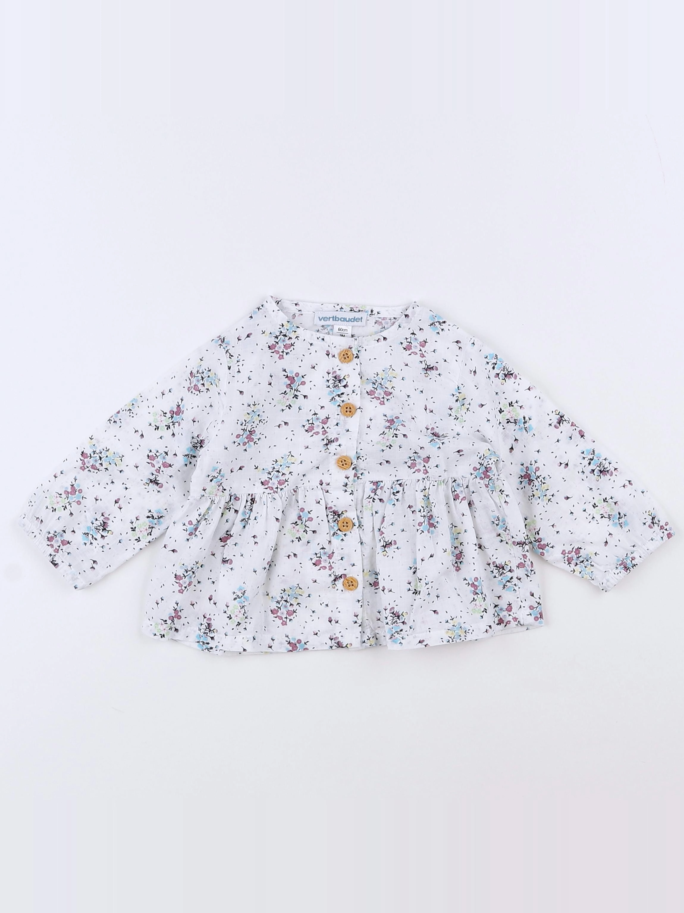 Vertbaudet - blouse blanc - 3 mois