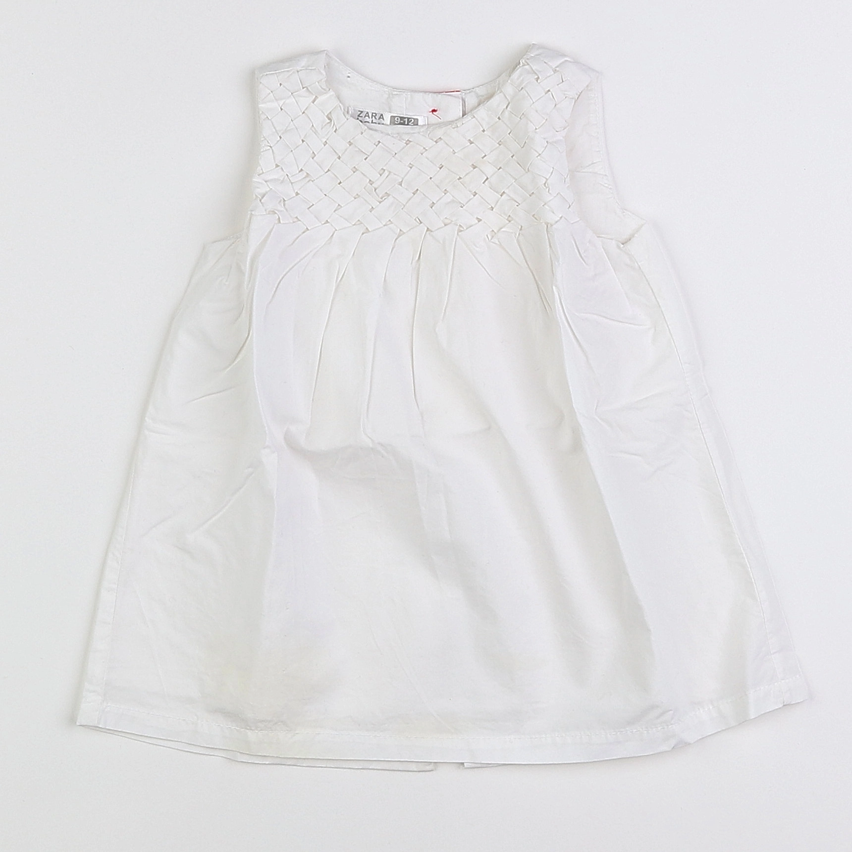 Zara - robe blanc - 9/12 mois