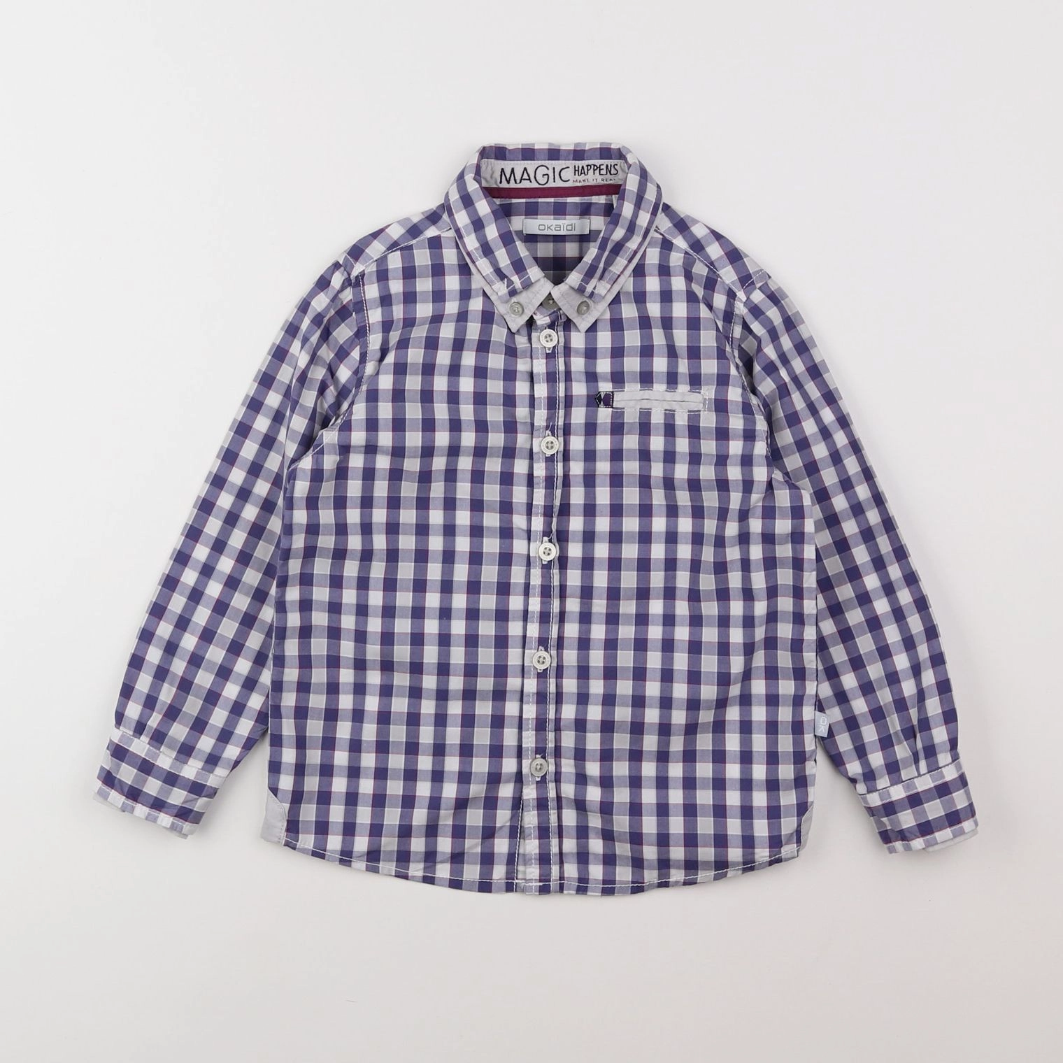 Okaidi - chemise bleu - 4 ans