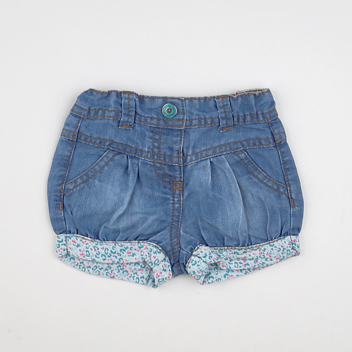 Tape à l'oeil - short bleu - 3 mois