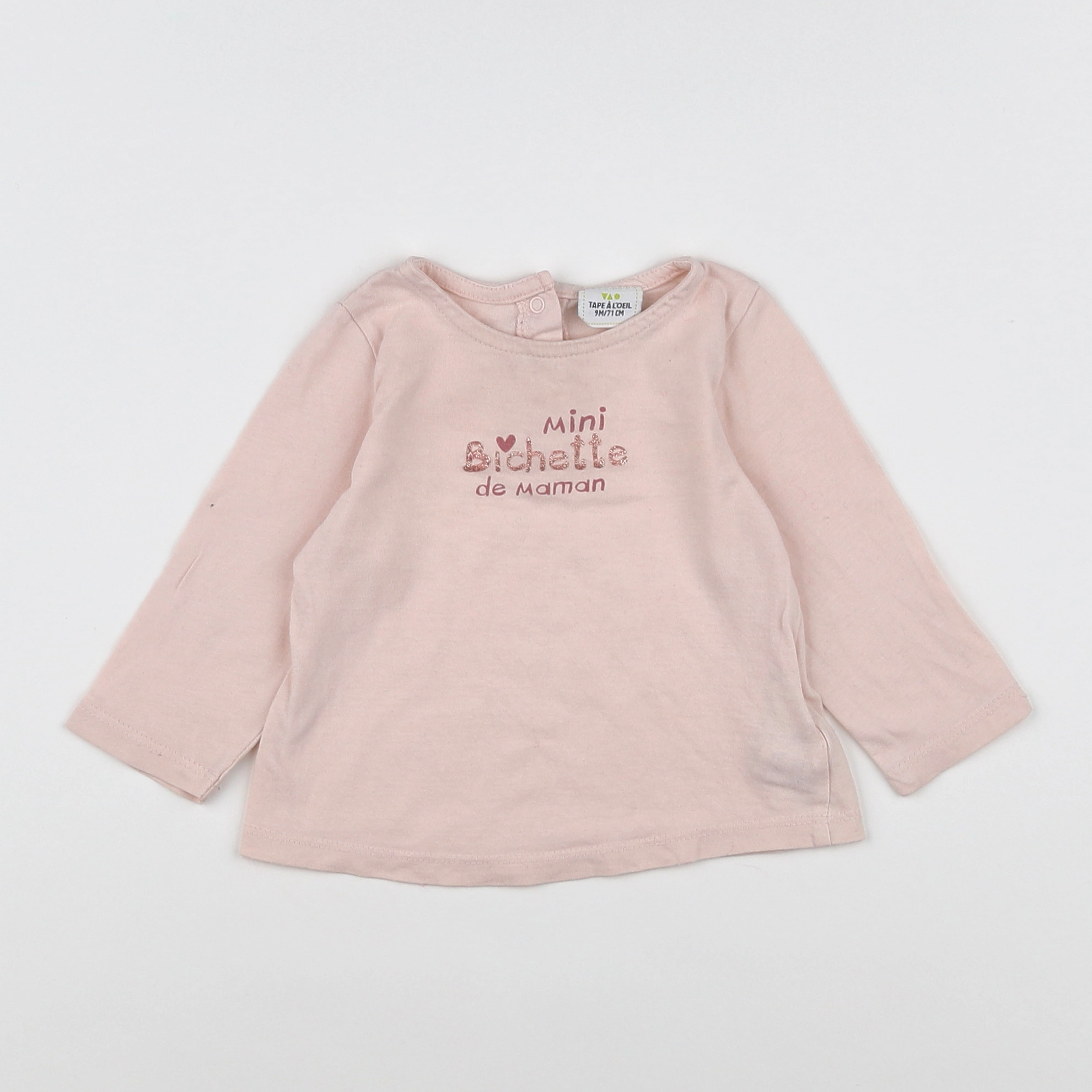 Tape à l'oeil - tee-shirt rose - 9 mois
