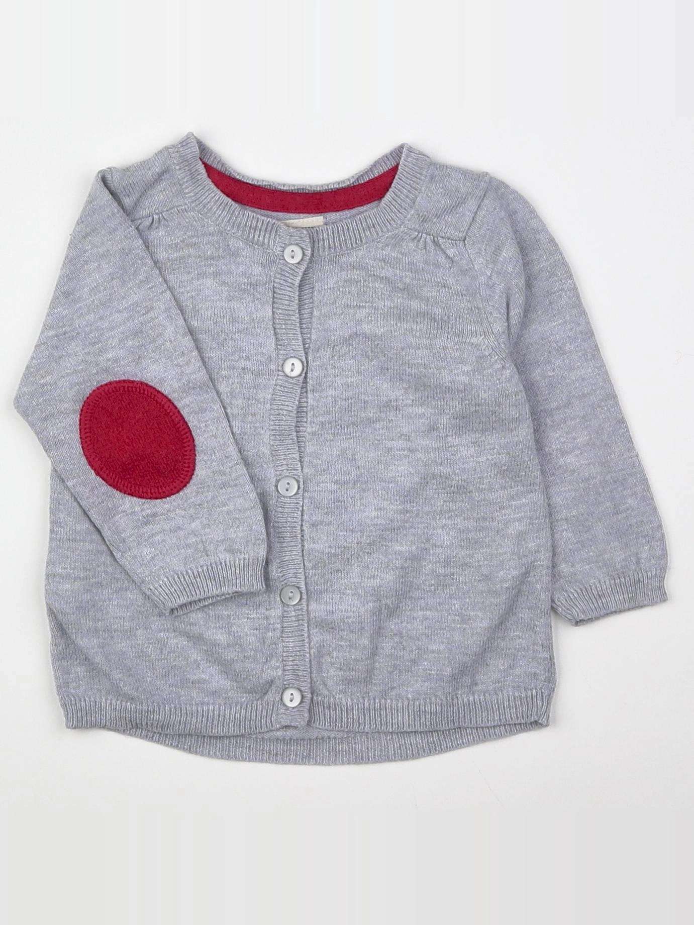 Tape à l'oeil - gilet gris - 6 mois