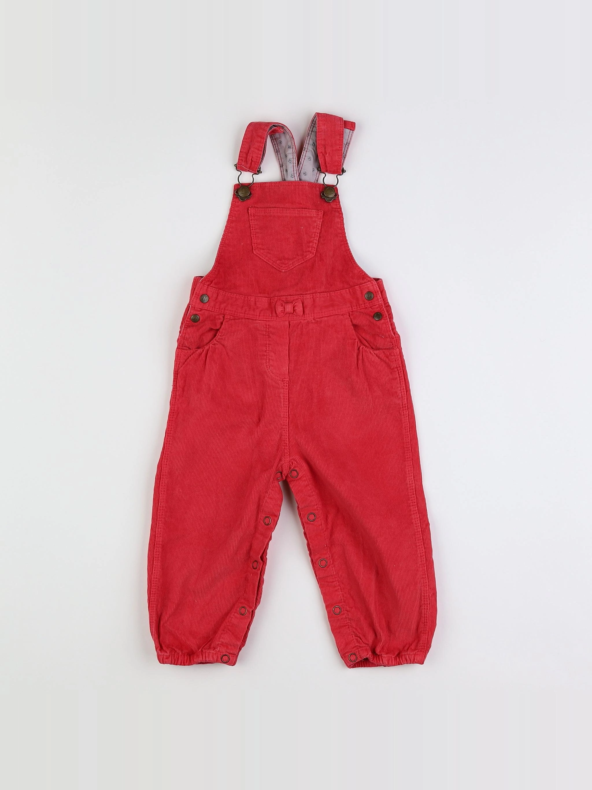Petit Bateau - salopette rose - 12 mois