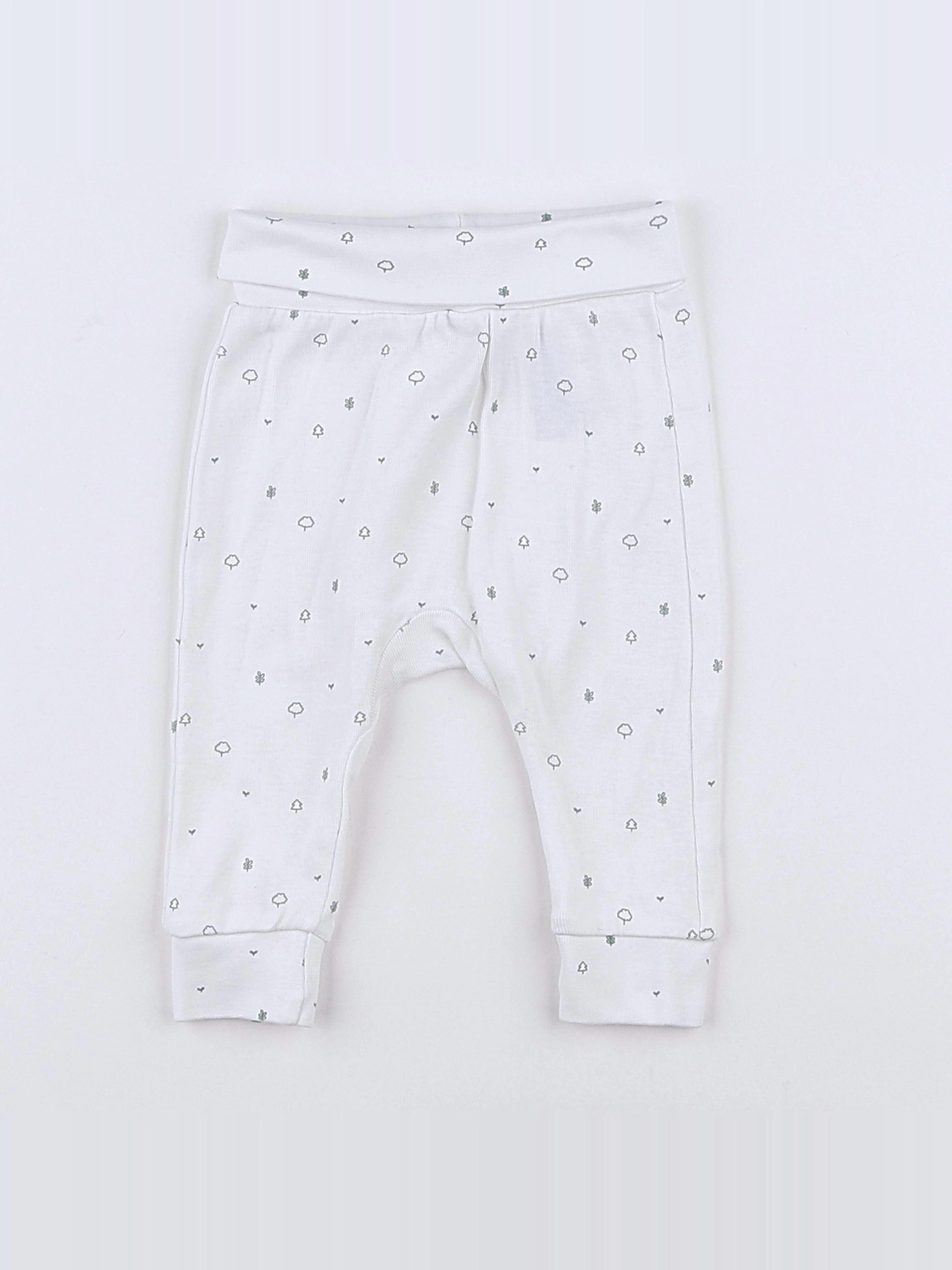 H&M - sarouel blanc - 3 mois