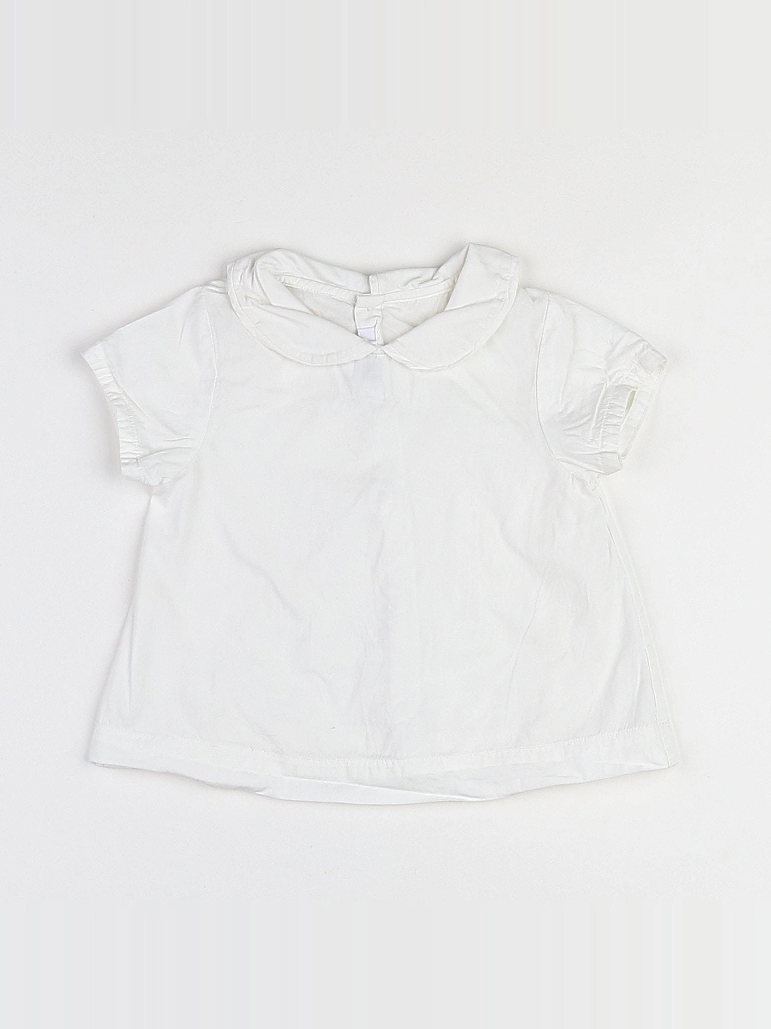 Jacadi - chemise blanc - 12 mois