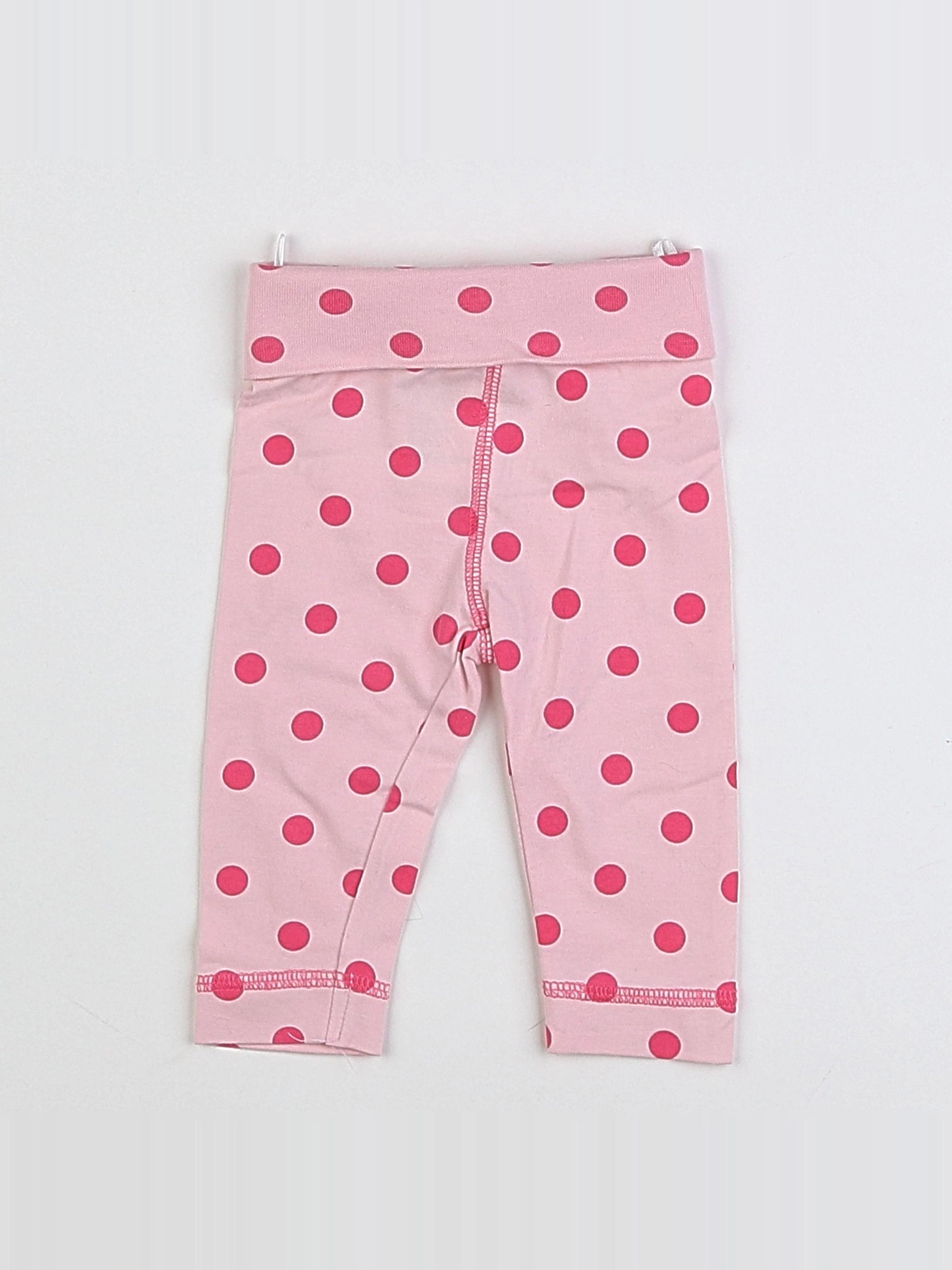H&M - legging rose - 3 mois