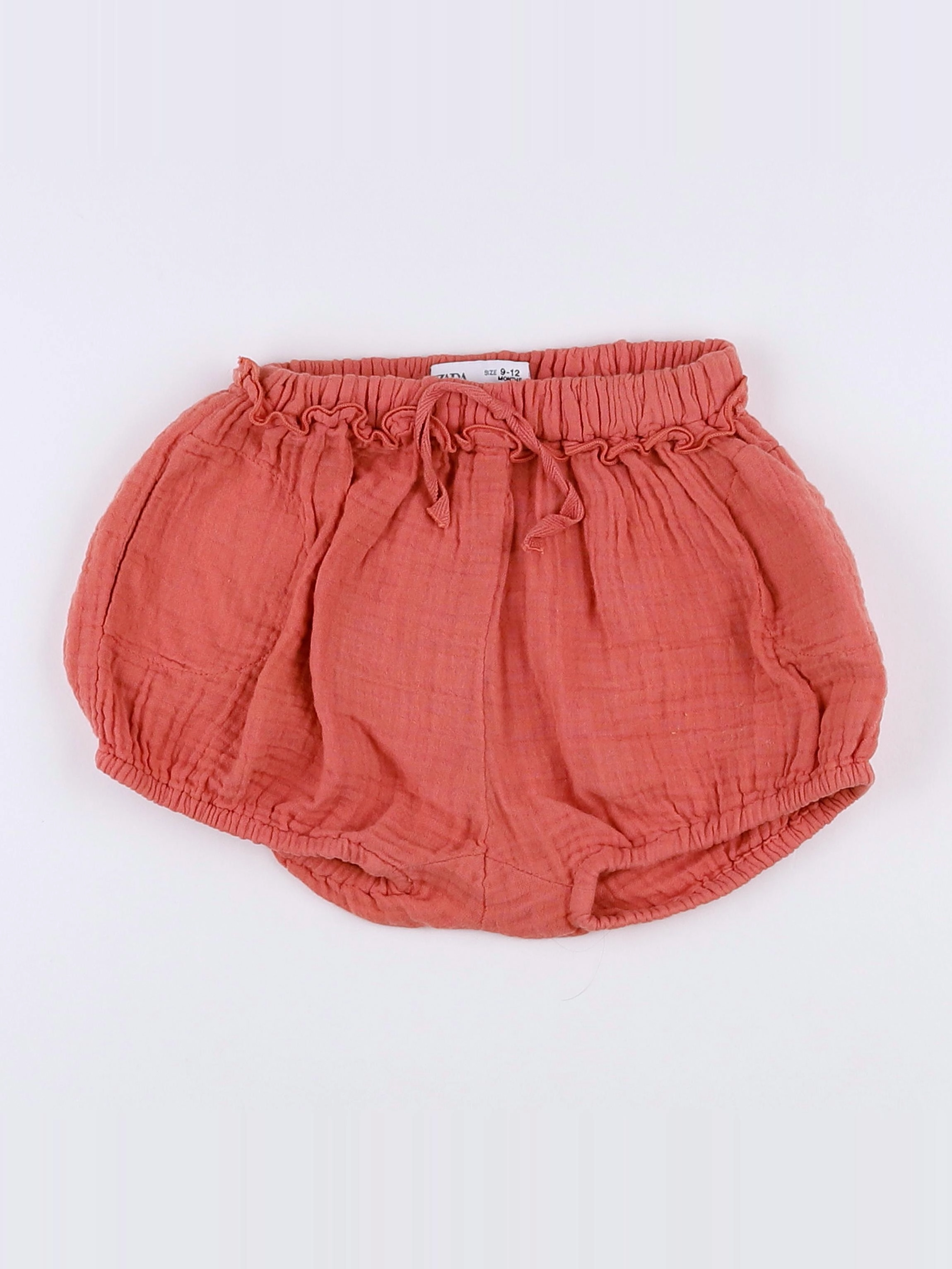 Zara - bloomer volants au dos rose - 9/12 mois