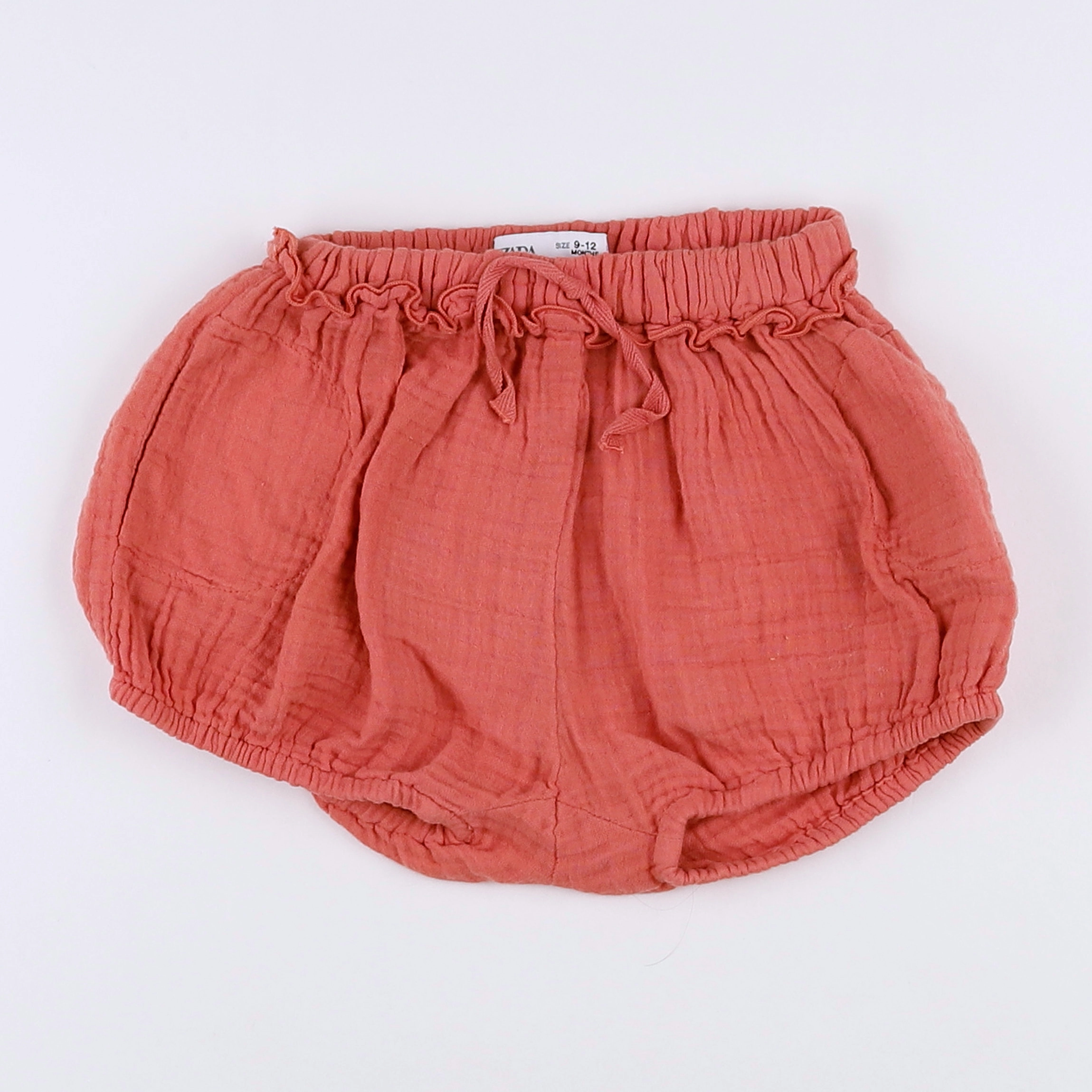 Zara - bloomer volants au dos rose - 9/12 mois